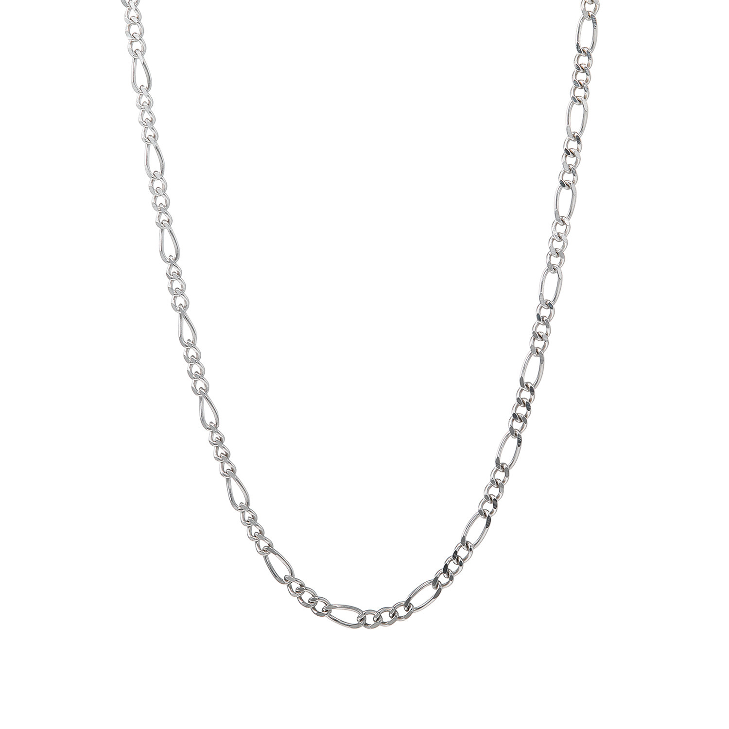 ファシーノアルジェント シルバー フィガロチェーン ネックレス