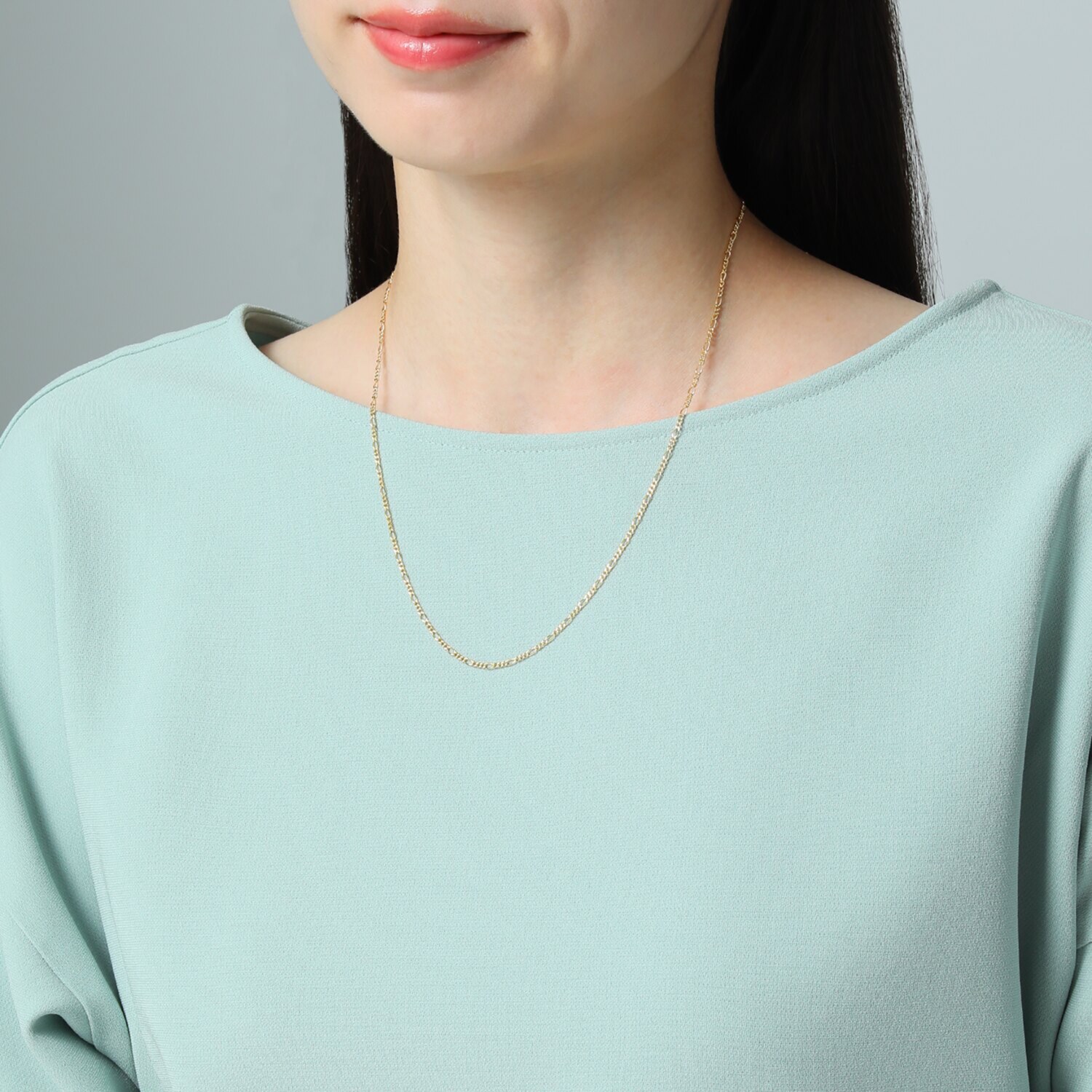 ファシーノアルジェント シルバー フィガロチェーン ネックレス