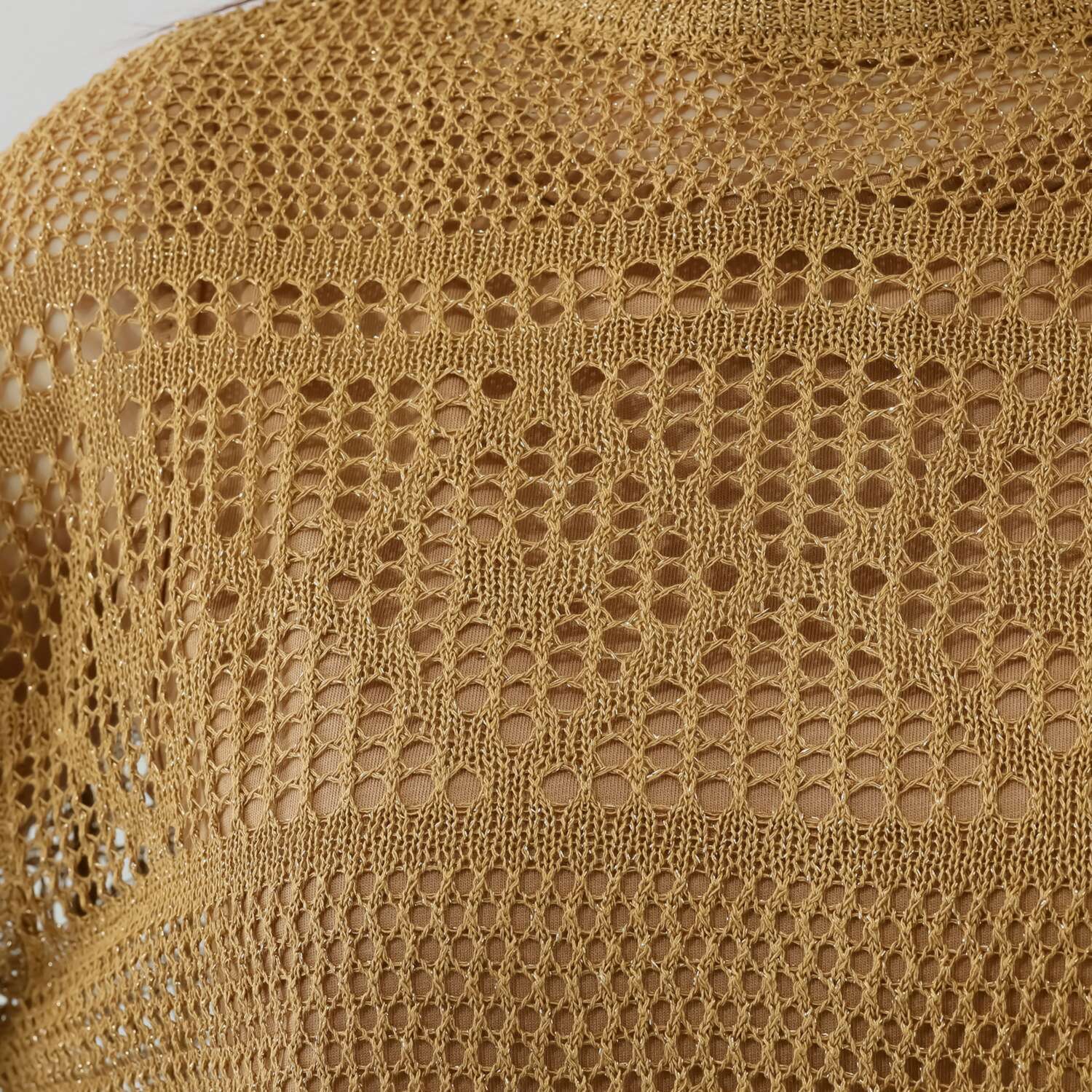 タマミ　ワタナベ メッシュニット プルオーバー＆ インナータンクトップ “レディースターダスト”