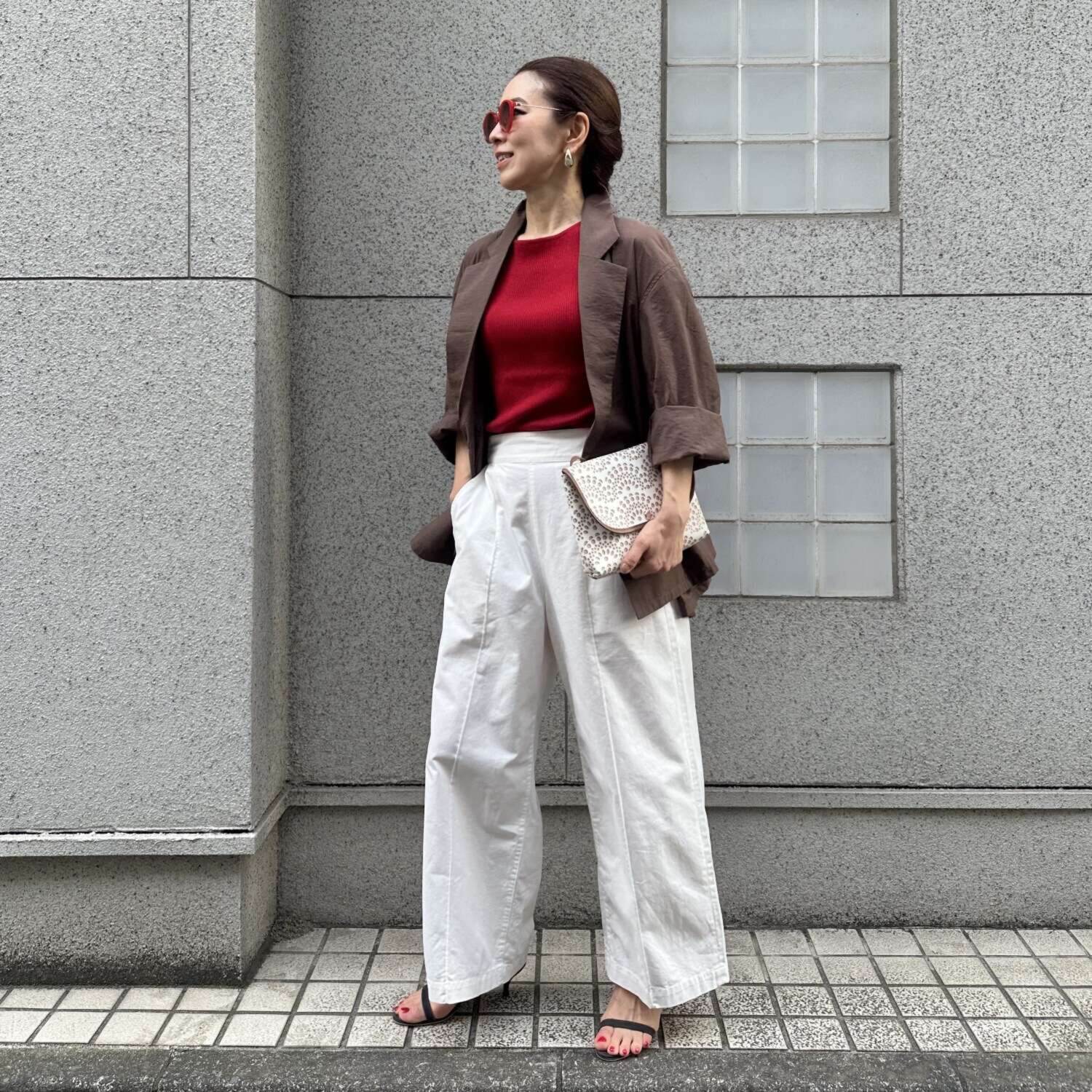 タマミ　ワタナベ サッシュベルト付 ライトジャケット “ジャック　レジェ”