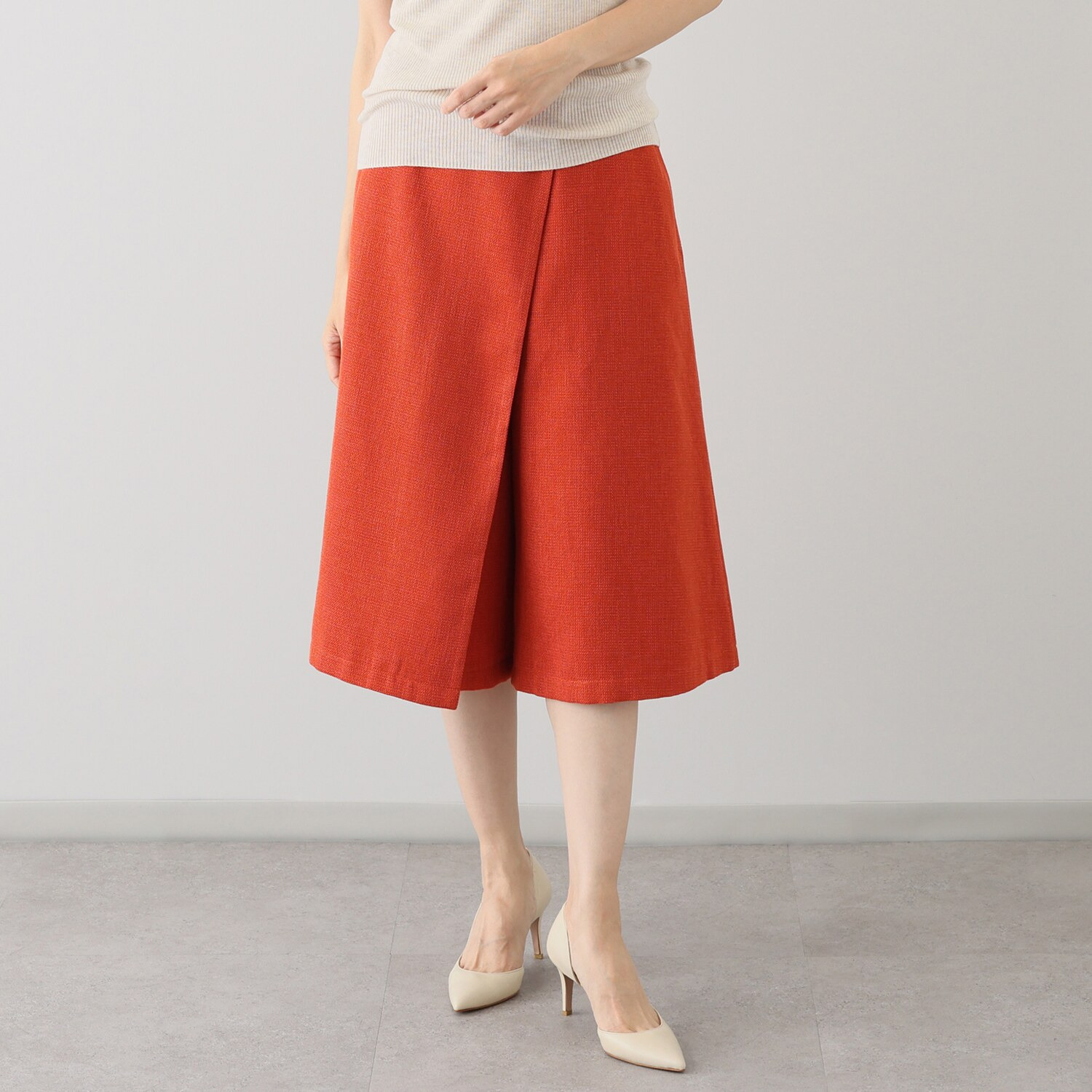 タマミ　ワタナベ ラップスカート風 キュロットパンツ “ルジール”