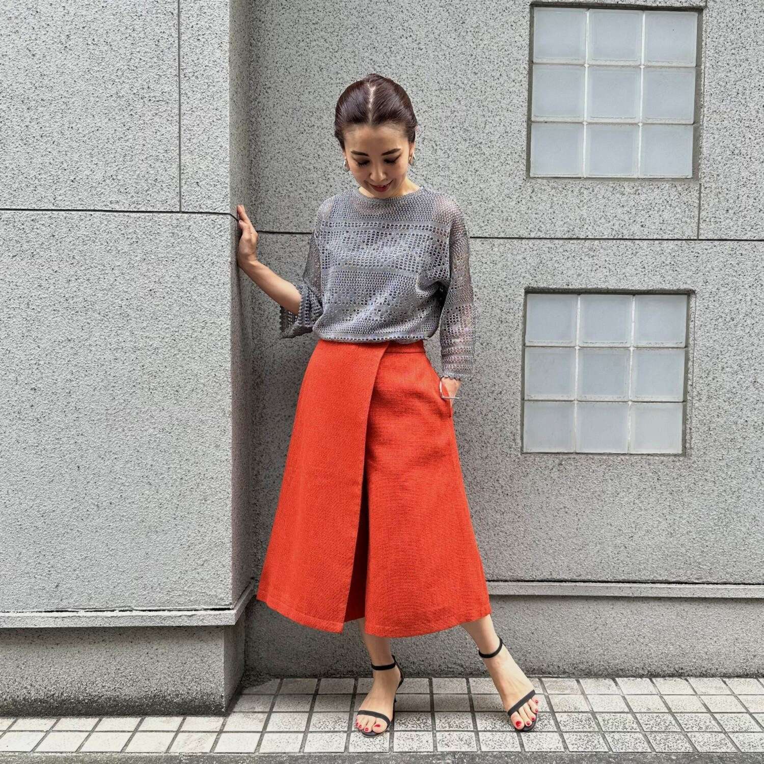 タマミ　ワタナベ ラップスカート風 キュロットパンツ “ルジール”