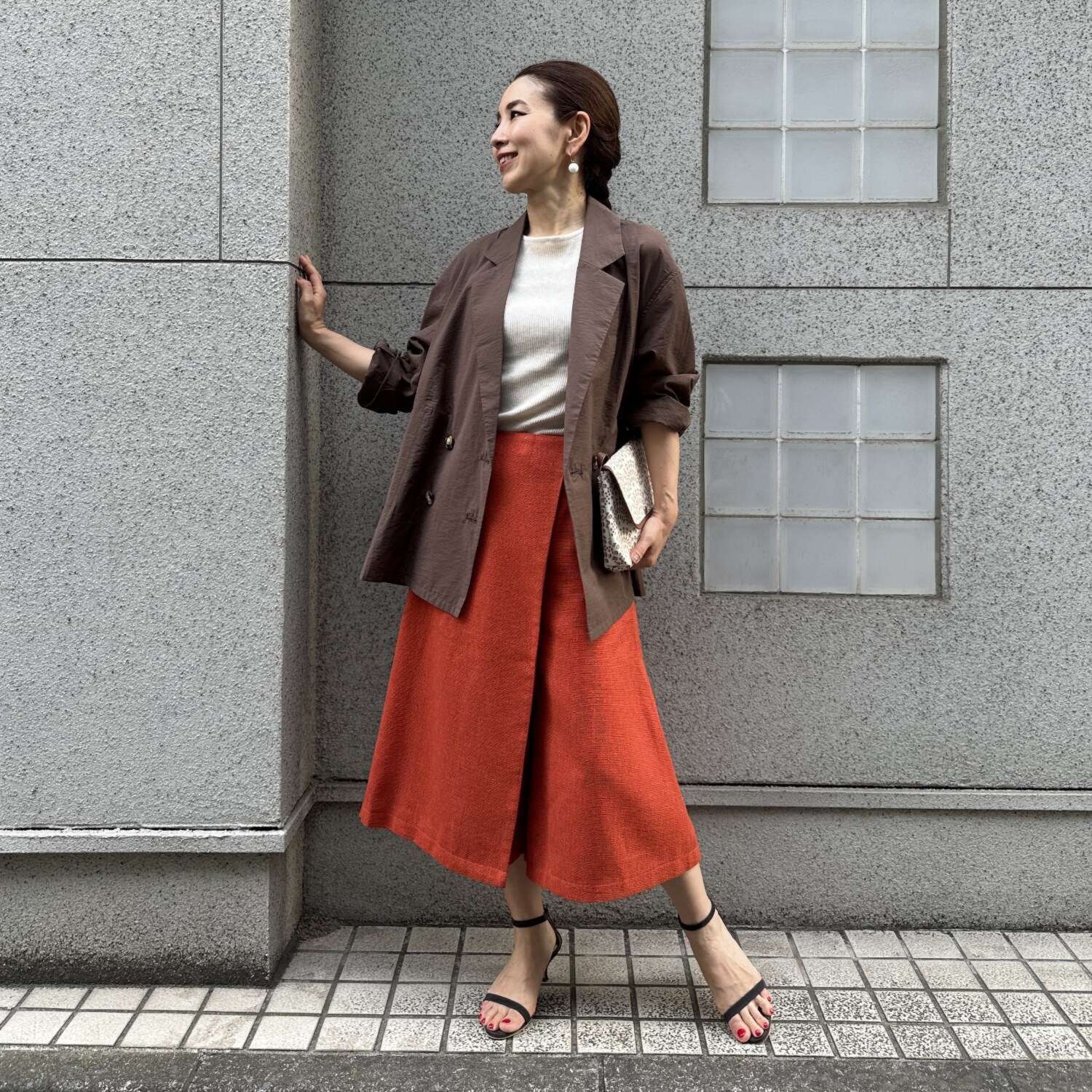 タマミ　ワタナベ ラップスカート風 キュロットパンツ “ルジール”