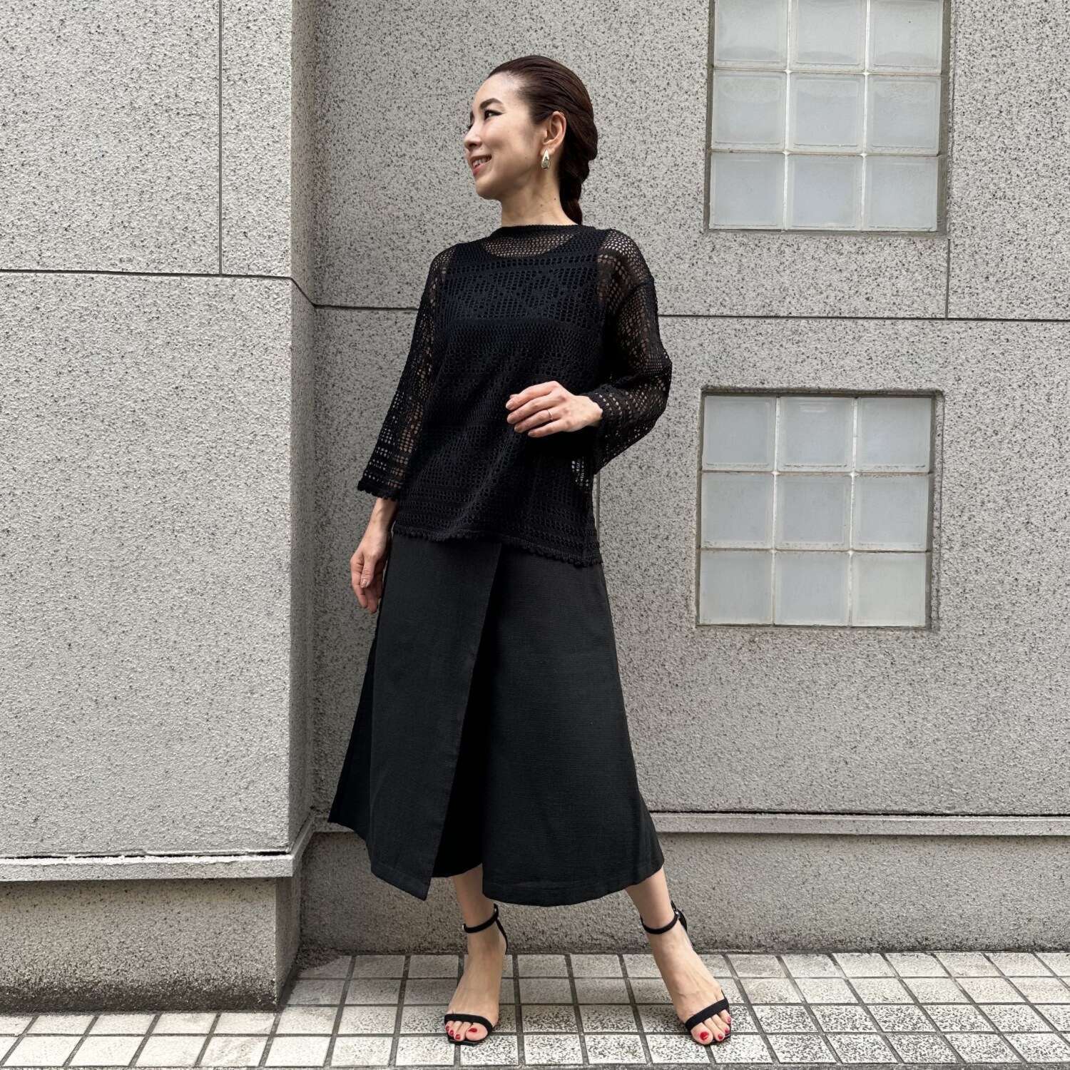 タマミ　ワタナベ ラップスカート風 キュロットパンツ “ルジール”