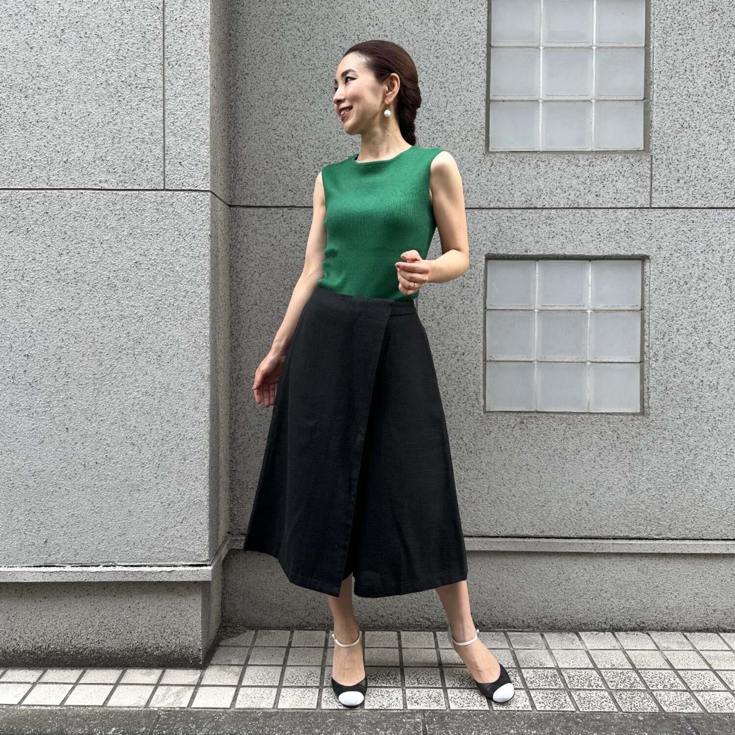 タマミ　ワタナベ ラップスカート風 キュロットパンツ “ルジール”