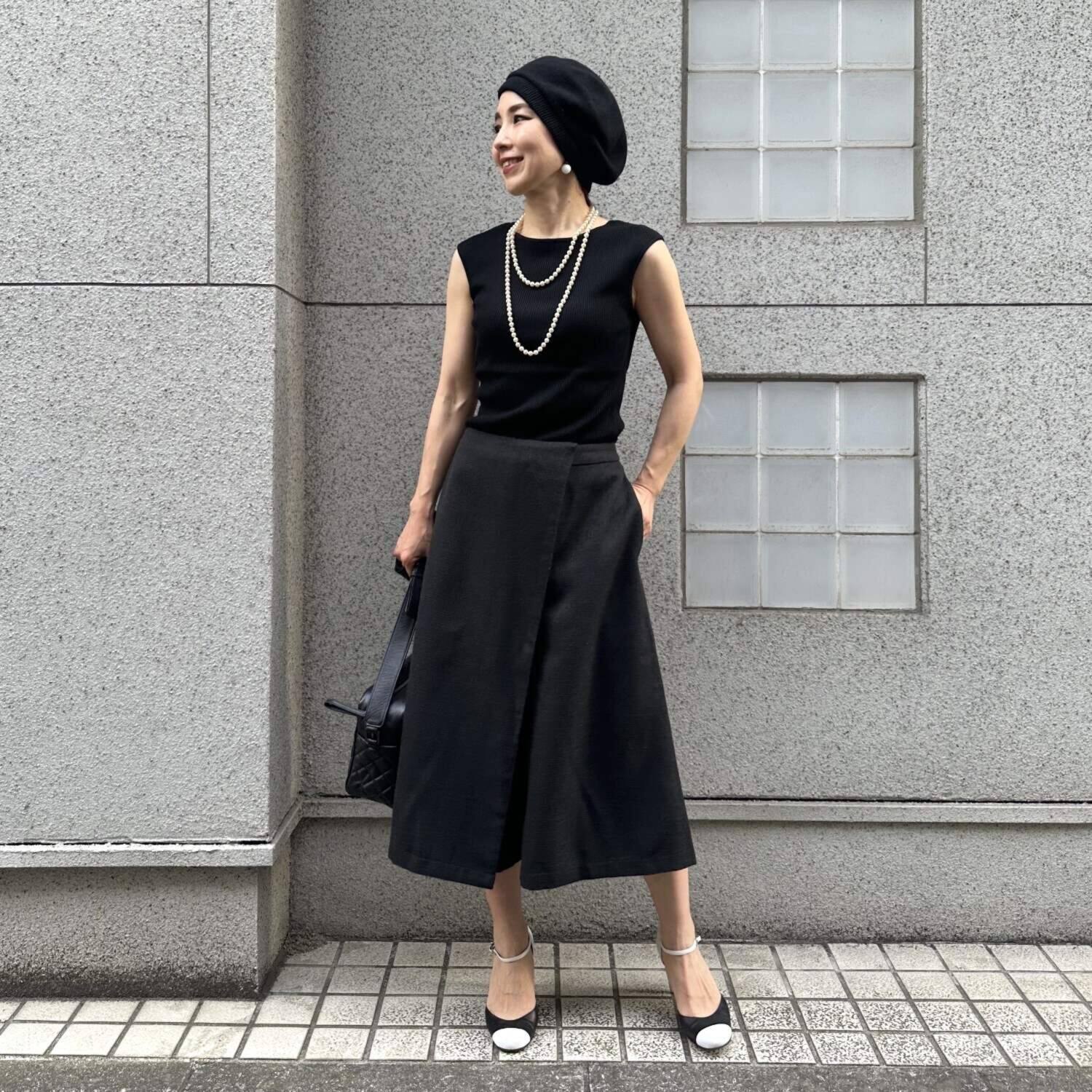 タマミ　ワタナベ ラップスカート風 キュロットパンツ “ルジール”