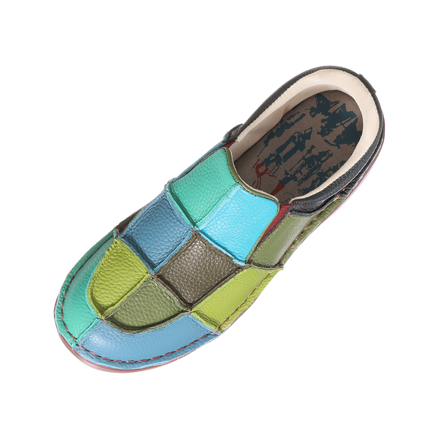 エスタシオン ショップチャンネル デビュー１０周年！ 牛革シュリンク型押し 切替軽量スリッポン