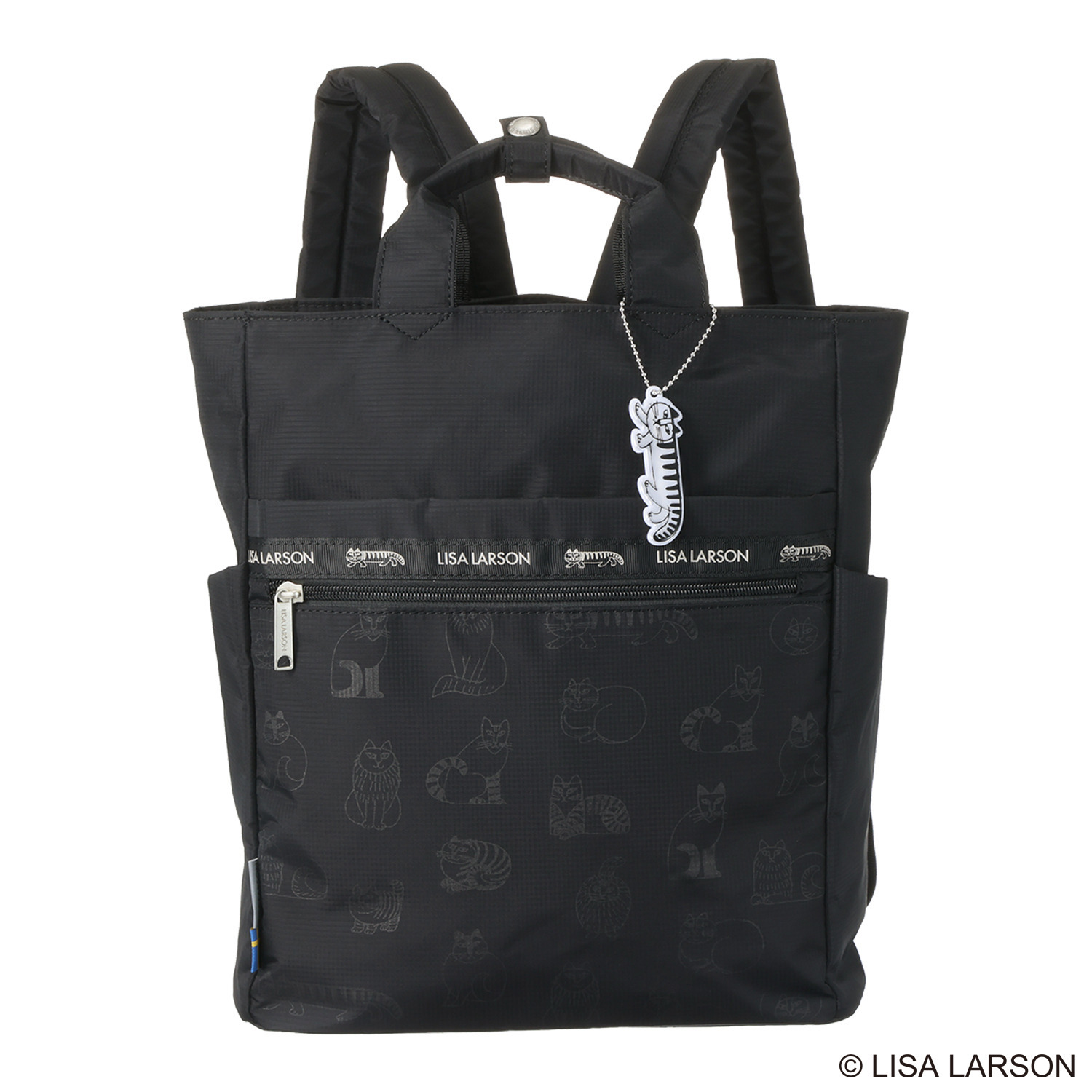リサ・ラーソン 軽量・はっ水 スケッチねこたち ２ウェイリュック