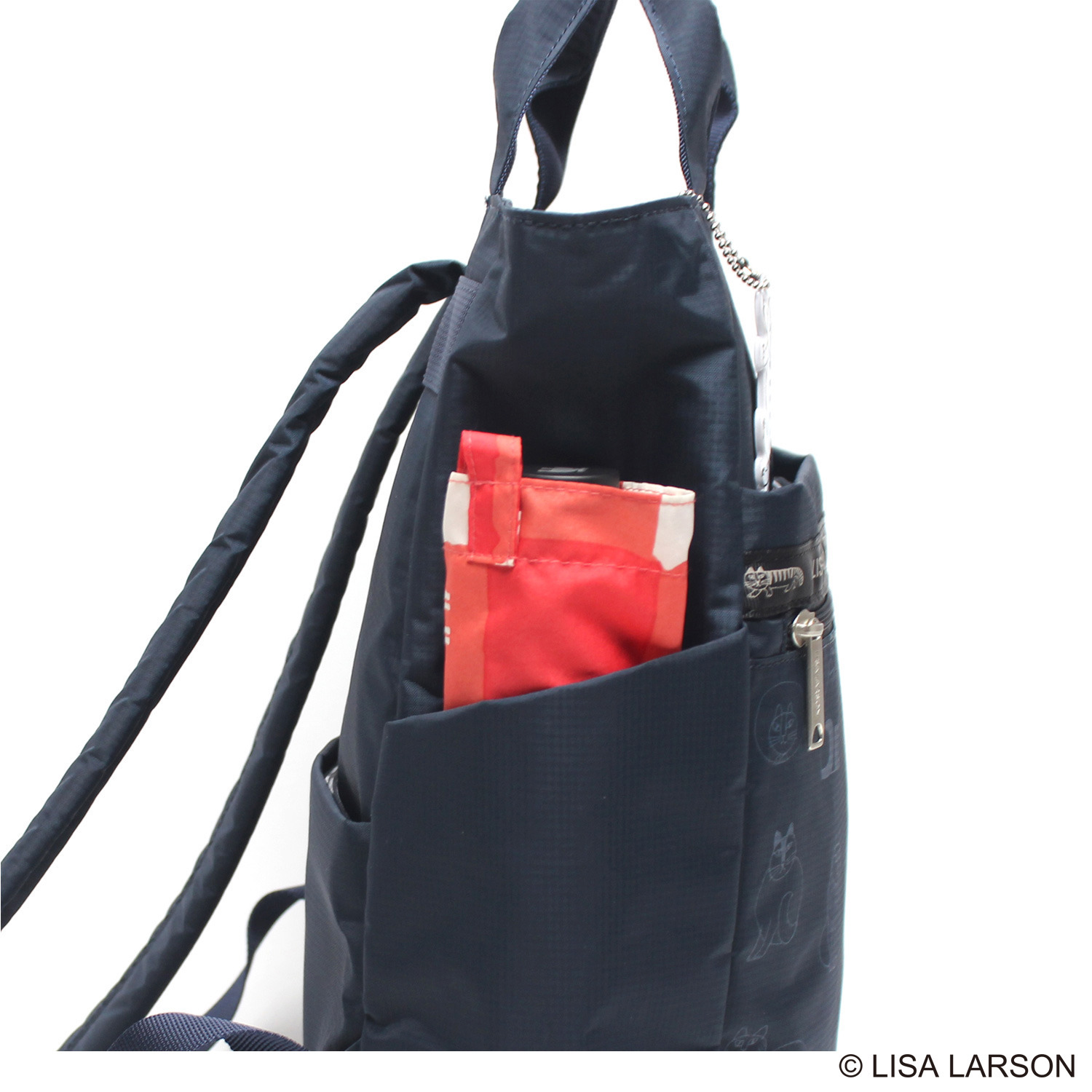 リサ・ラーソン 軽量・はっ水 スケッチねこたち ２ウェイリュック