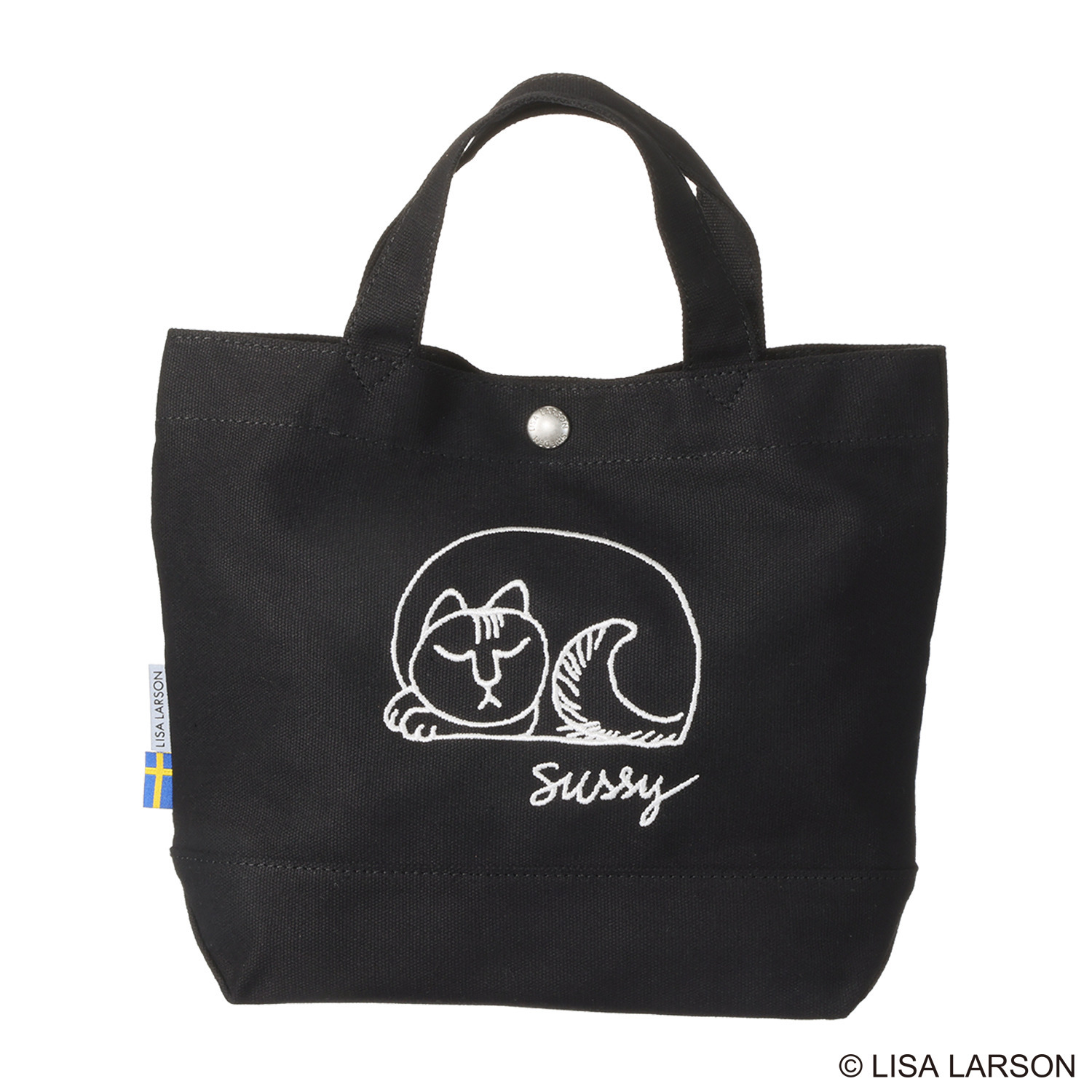 リサ・ラーソン スケッチねこたち スッシー 刺しゅうミニトートバッグ