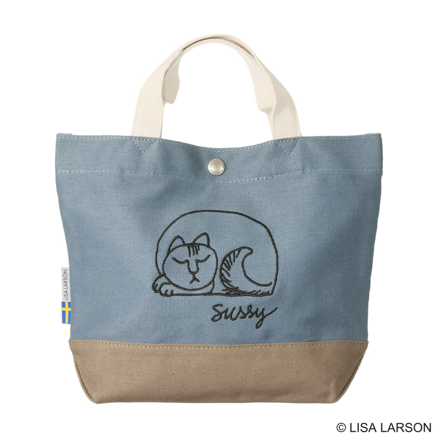 リサ・ラーソン スケッチねこたち スッシー 刺しゅうミニトートバッグ