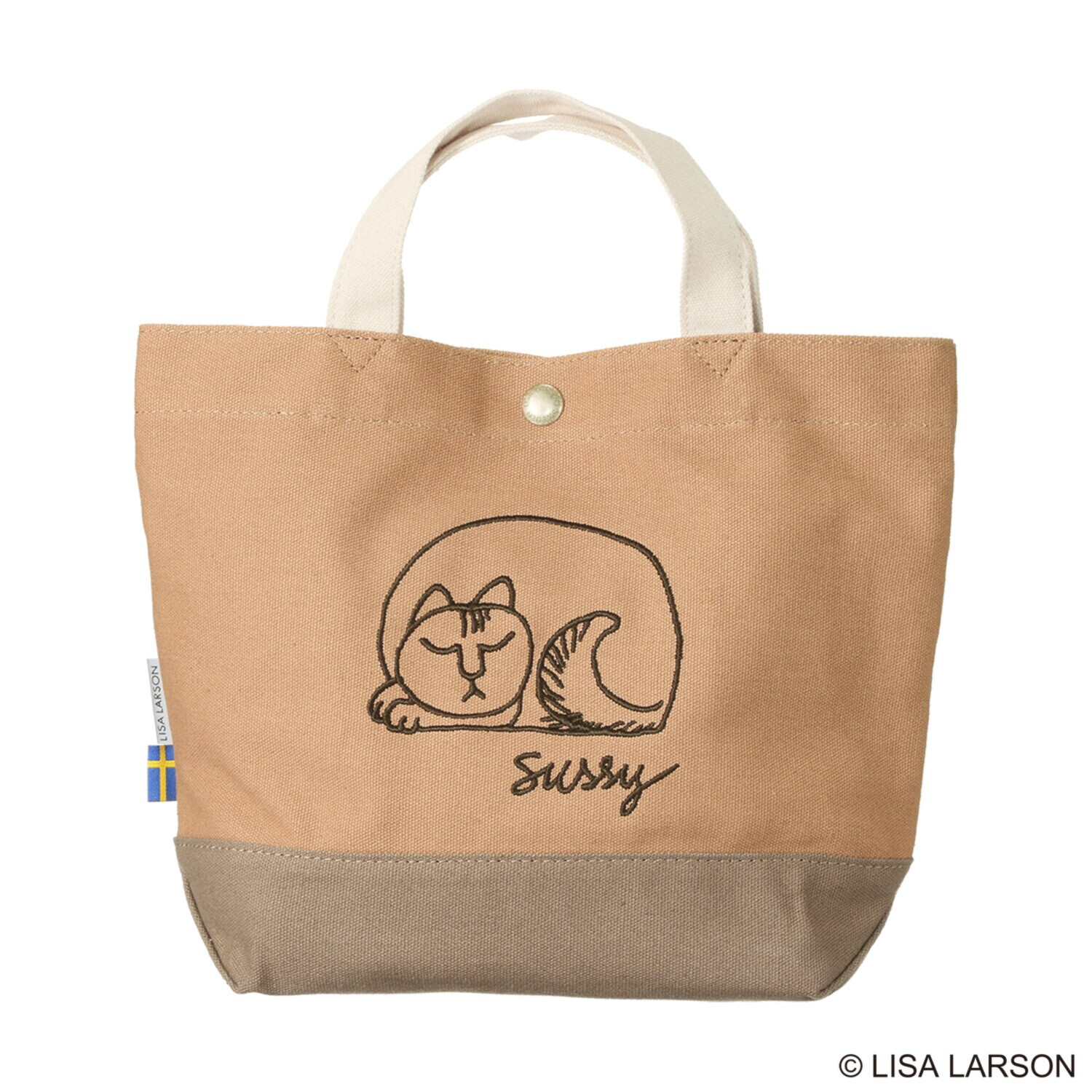リサ・ラーソン スケッチねこたち スッシー 刺しゅうミニトートバッグ