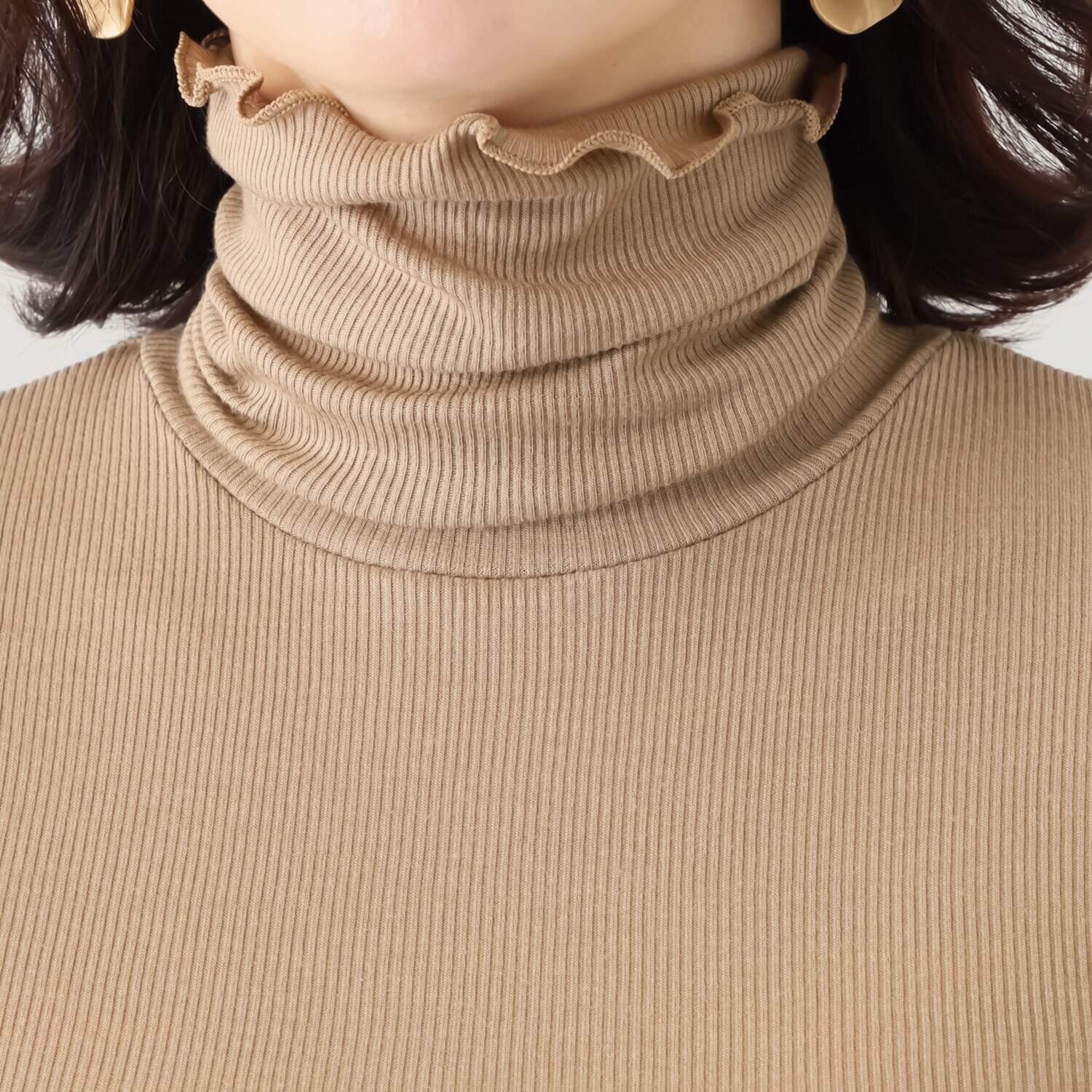 ヘ・エラ 日本製 抗菌防臭・消臭・吸湿発熱 極上メリノウール１００％ ロールネックインナー