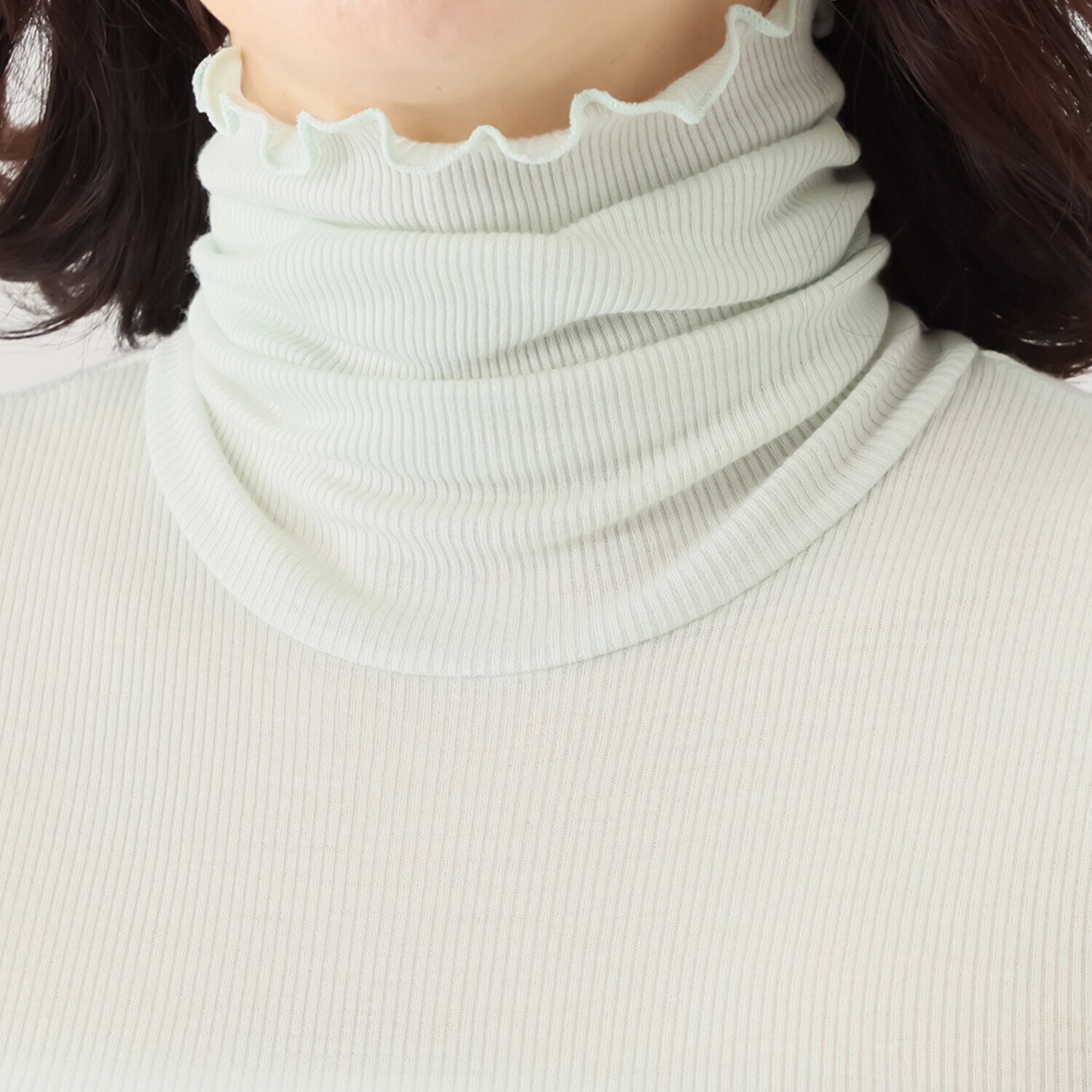 ヘ・エラ 日本製 抗菌防臭・消臭・吸湿発熱 極上メリノウール１００％ ロールネックインナー