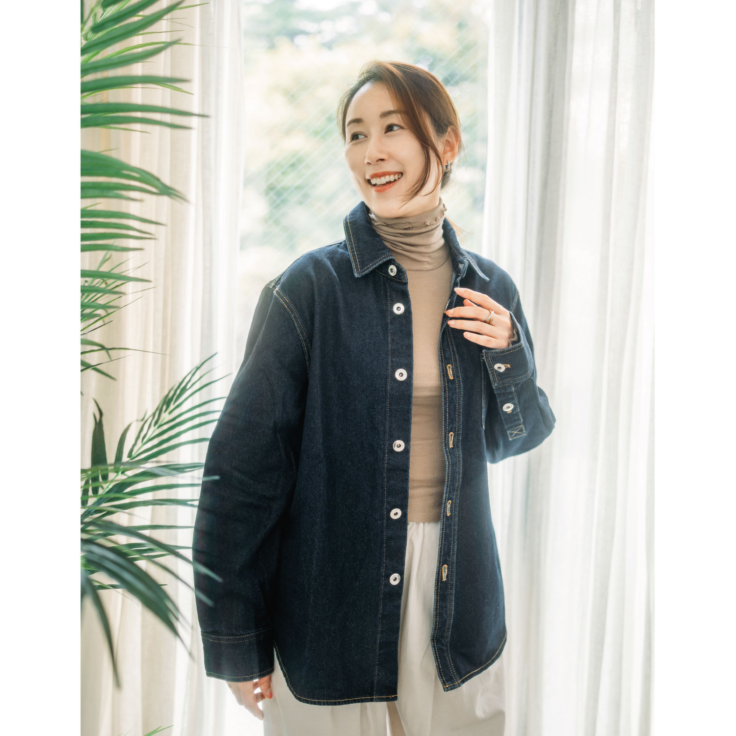 ヘ・エラ 日本製 抗菌防臭・消臭・吸湿発熱 極上メリノウール１００％ ロールネックインナー