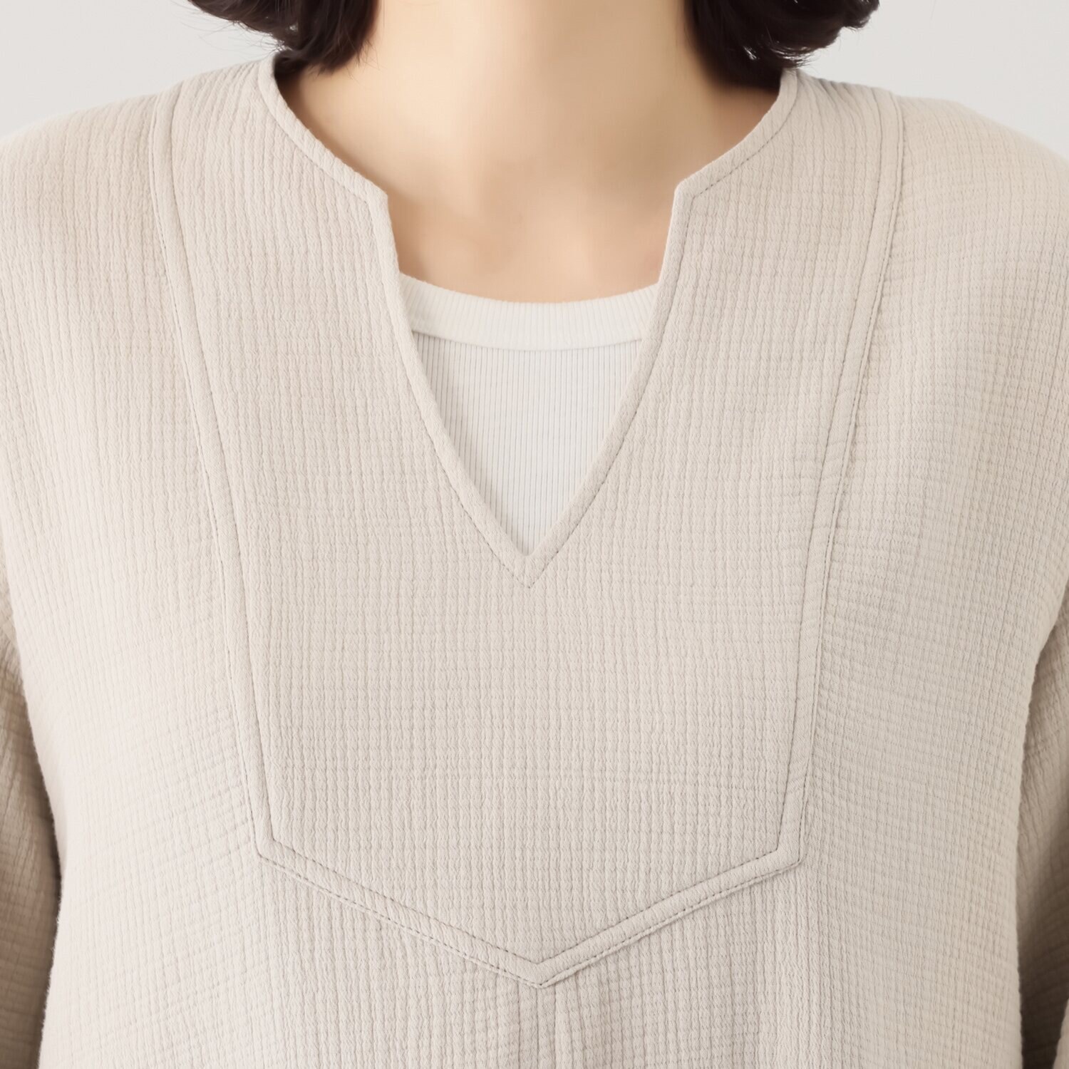 ヘ・エラ 大人美人 コットン１００％ コクーンシルエット ワンピース