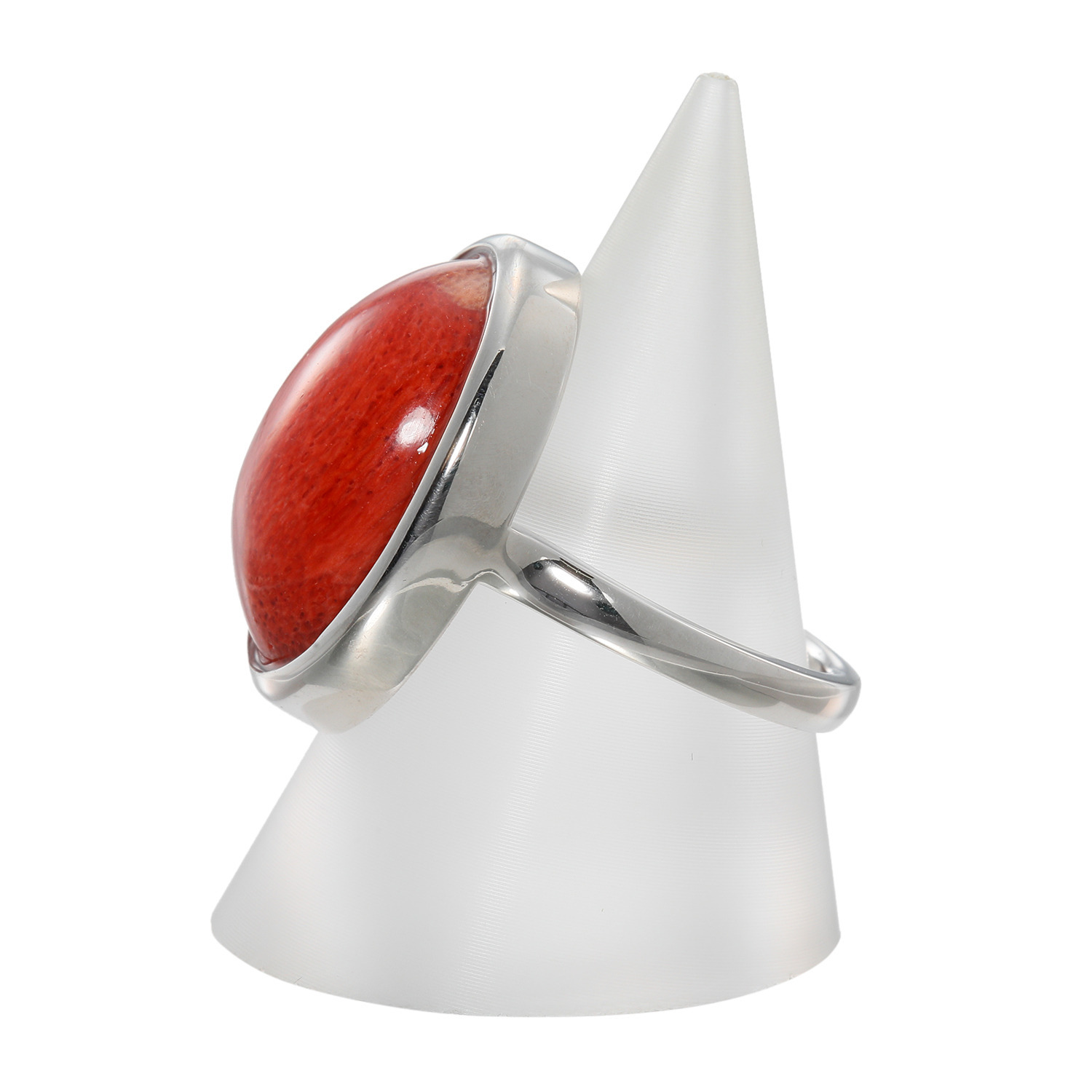 バイ　ネイチャー シルバー イソバナサンゴ オーバルリング