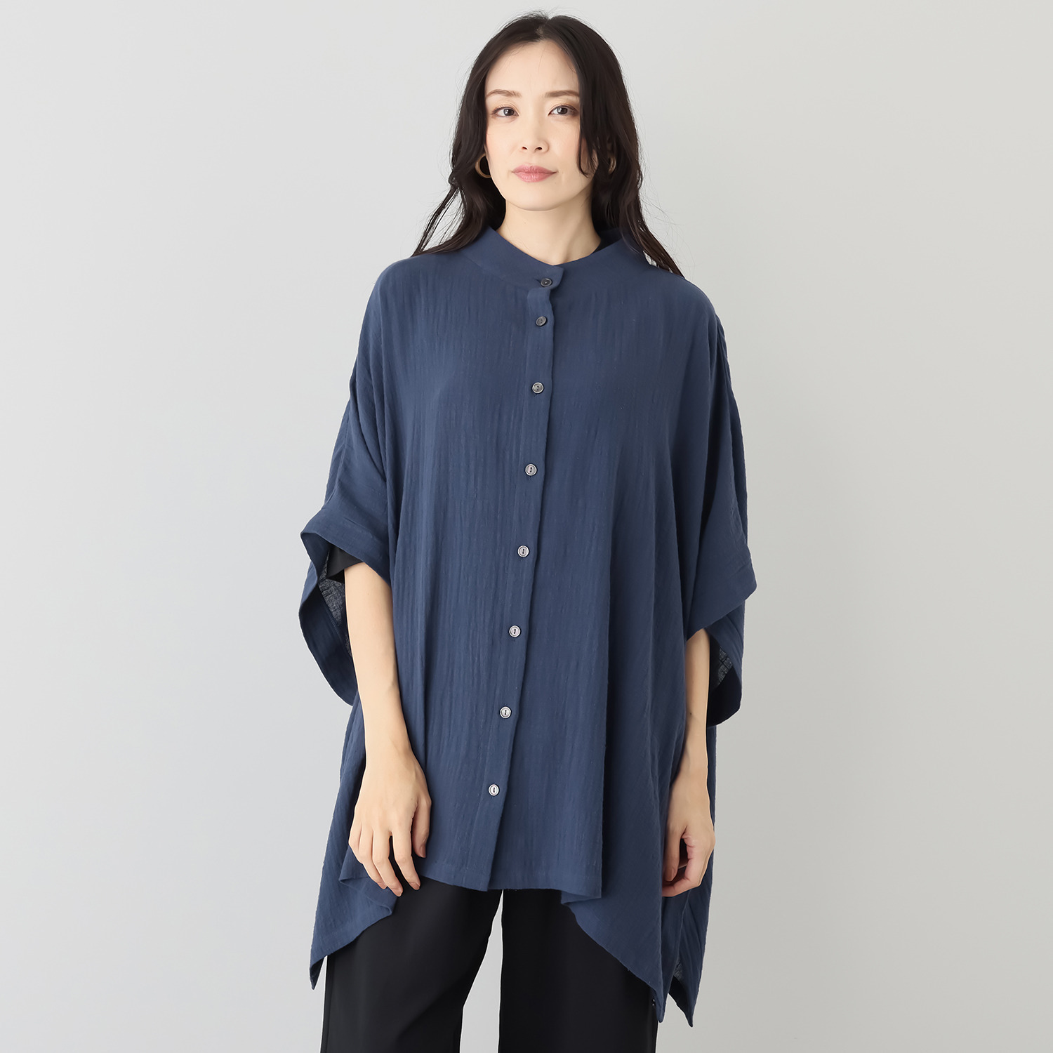 エバーグリーン エバーモア 大人の上品さをまとう マルチケープポンチョ