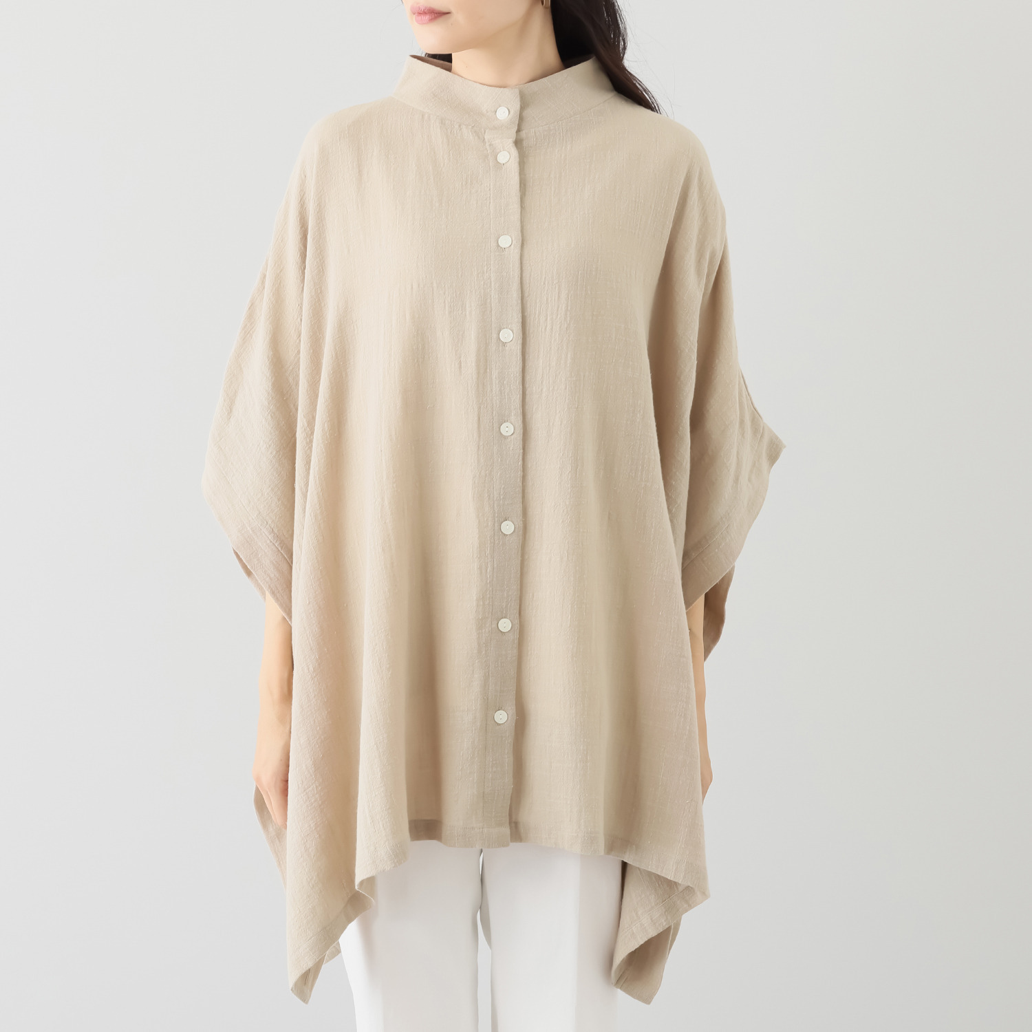 エバーグリーン エバーモア 大人の上品さをまとう マルチケープポンチョ