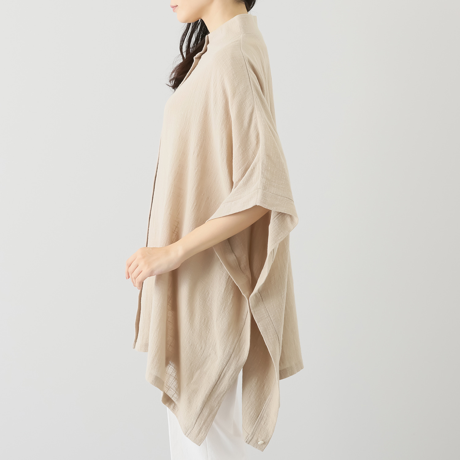 エバーグリーン エバーモア 大人の上品さをまとう マルチケープポンチョ