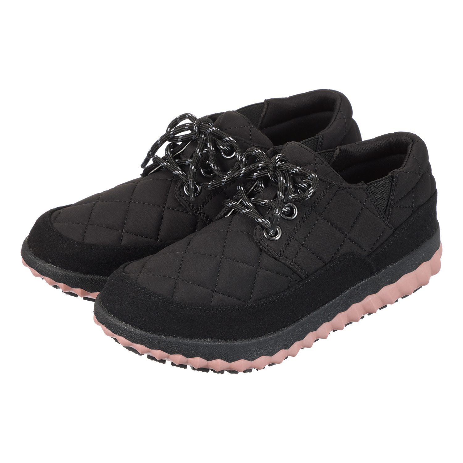 トーキョーキャンプゴー 防水　防滑 サイドゴア キルティング レースアップシューズ