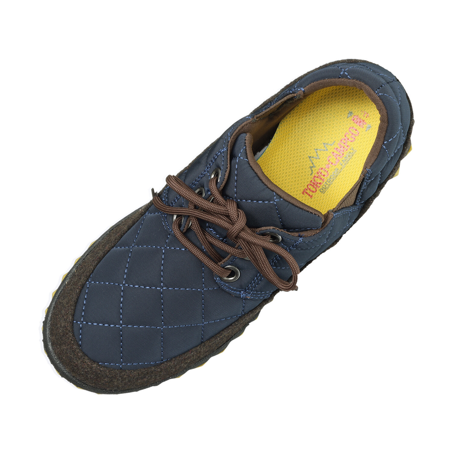 トーキョーキャンプゴー 防水　防滑 サイドゴア キルティング レースアップシューズ