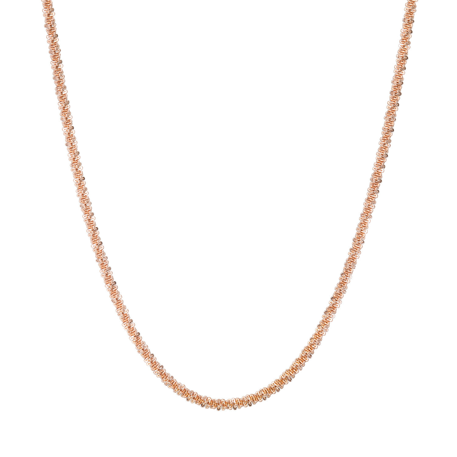 キラレ ステンレス クリスクロスチェーン 煌めきネックレス