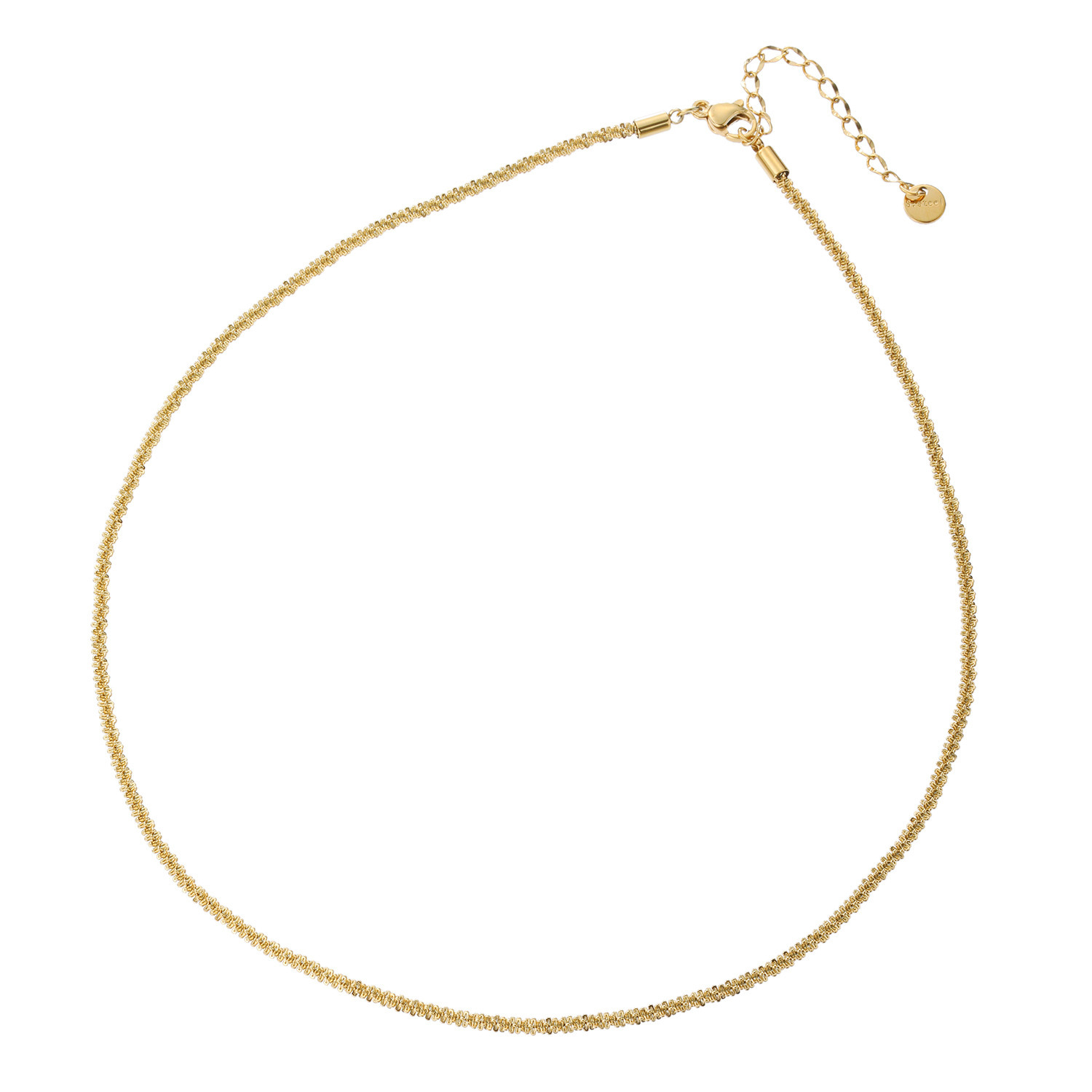 キラレ ステンレス クリスクロスチェーン 煌めきネックレス