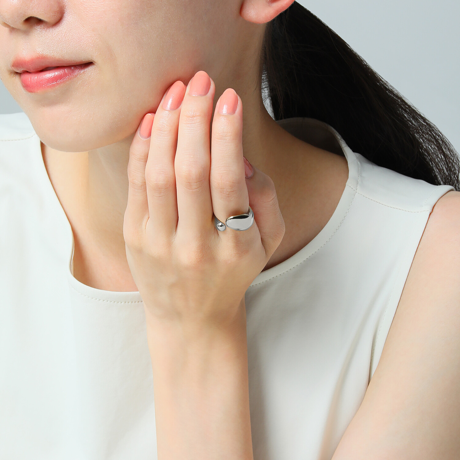 キラレ ステンレス 艶めきストリームライン フォークリング