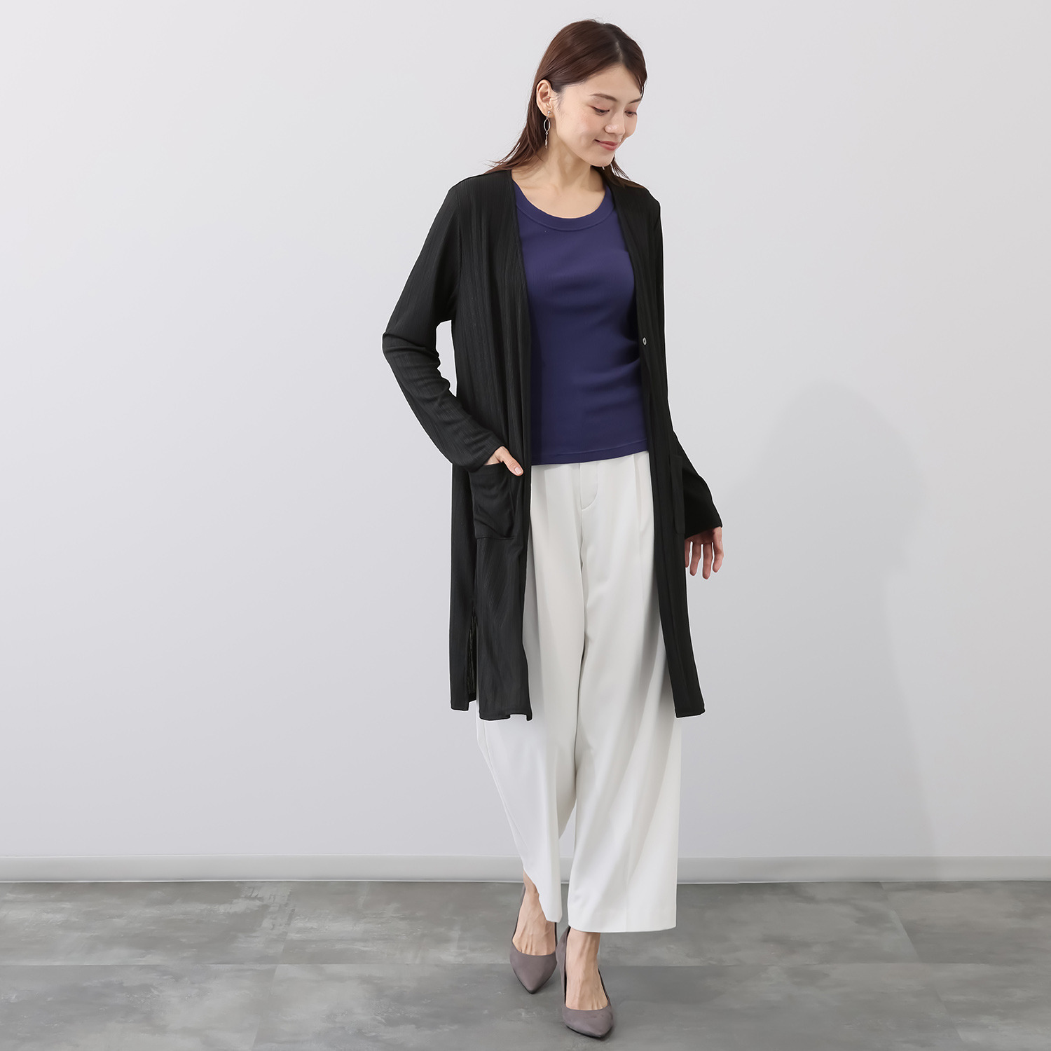 ダジュール ロングカーディガン