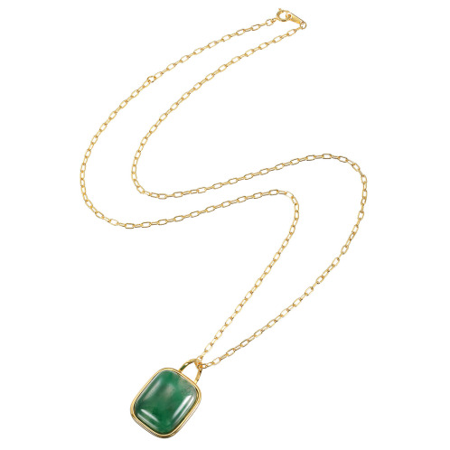 ジュンコ シマダ シルバー 25カラットUP グリーンクォーツ クッションカボション ペンダント ジュンコ シマダ シルバー 25カラットUP グリーンクォーツ クッションカボション ペンダント