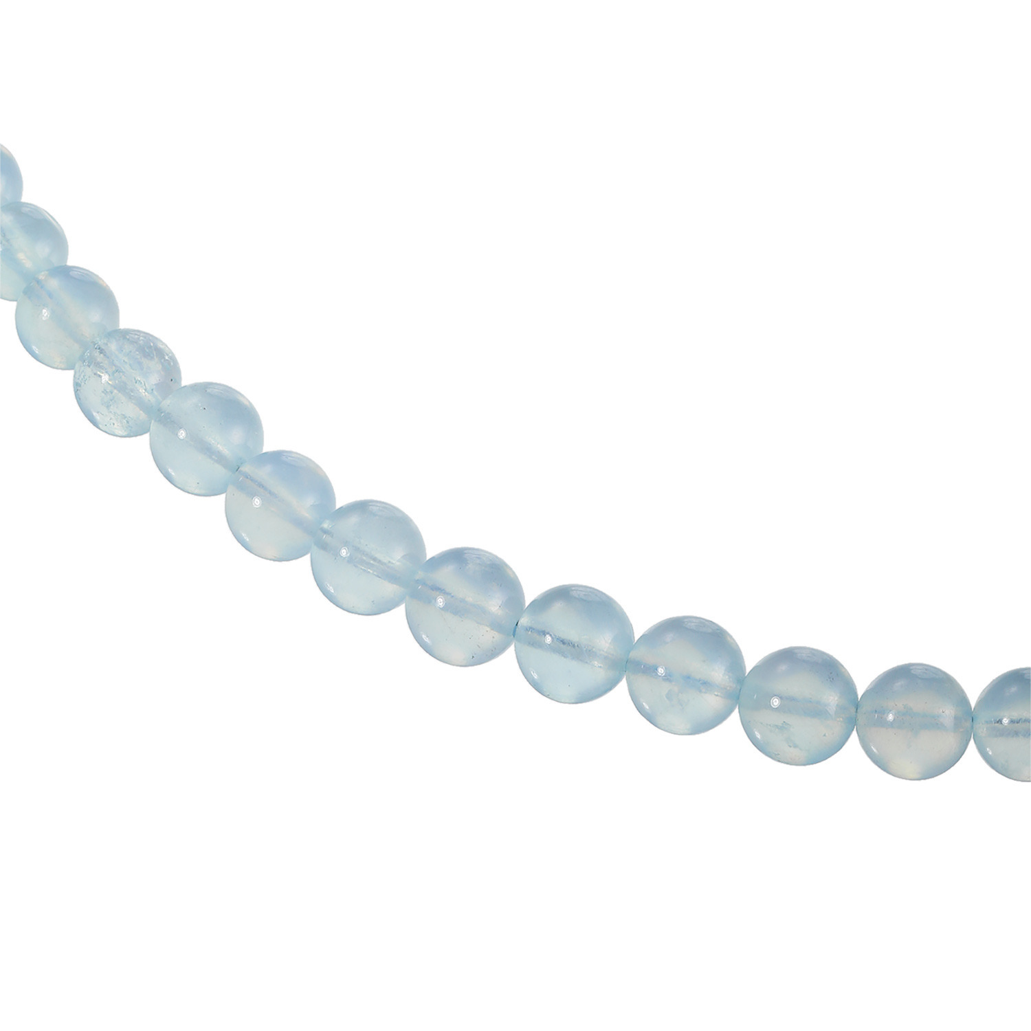 グランシフォレ アクアマリン ラウンドビーズ ネックレス