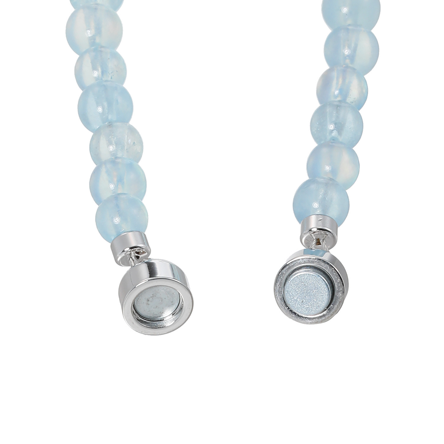 グランシフォレ アクアマリン ラウンドビーズ ネックレス