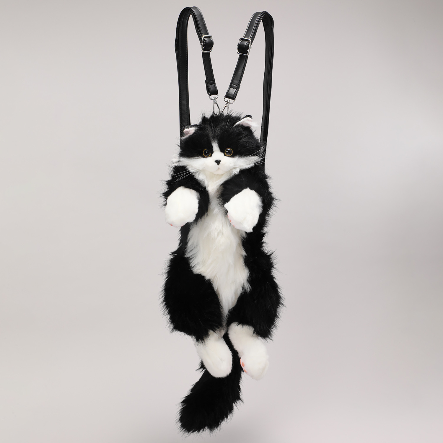 一緒にお出かけしよう！ 猫のぬいぐるみの バックパック