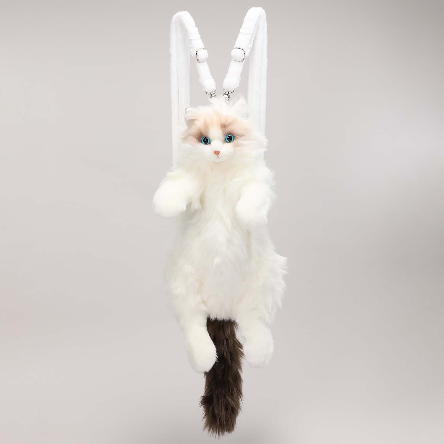 一緒にお出かけしよう！ 猫のぬいぐるみの バックパック