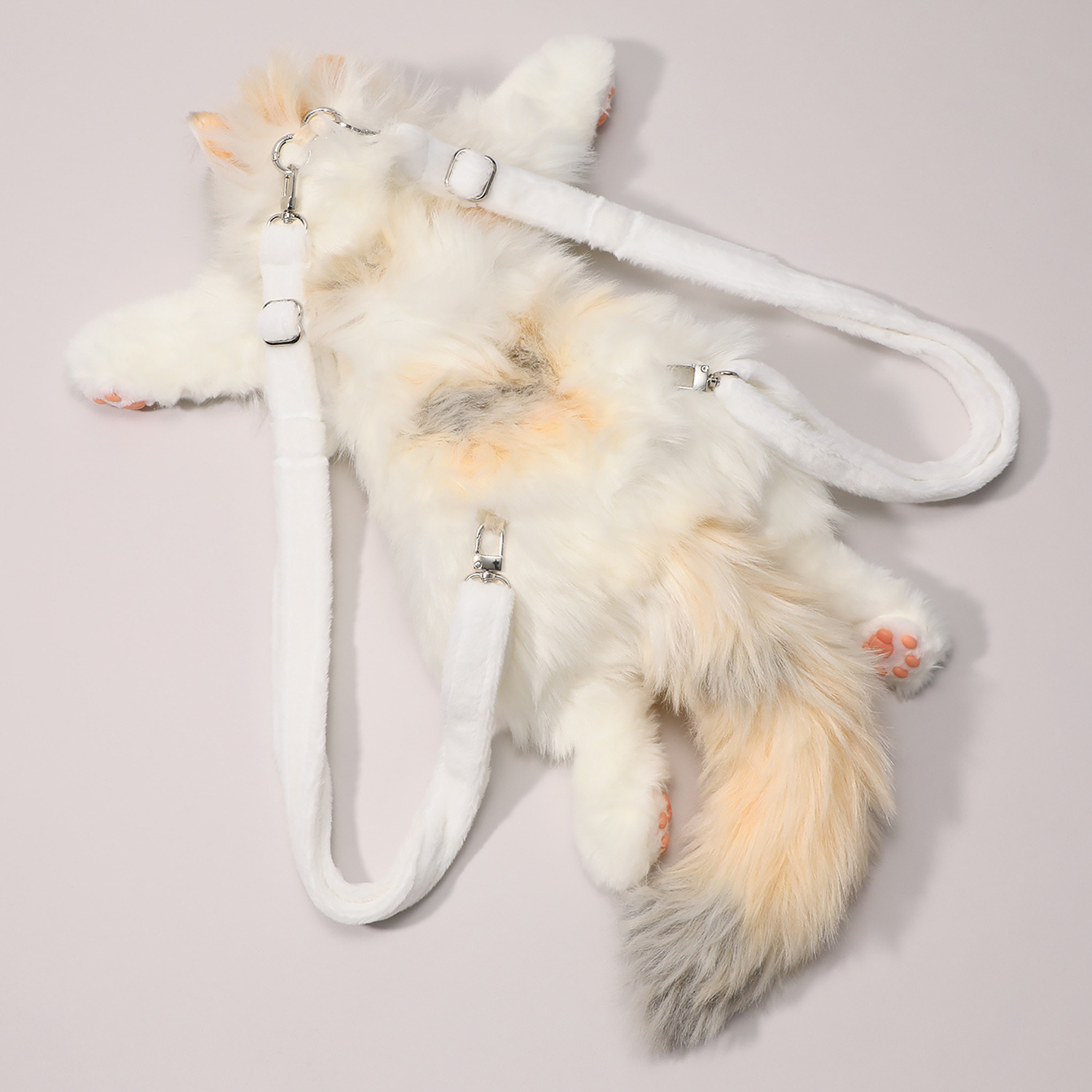 一緒にお出かけしよう！ 猫のぬいぐるみの バックパック