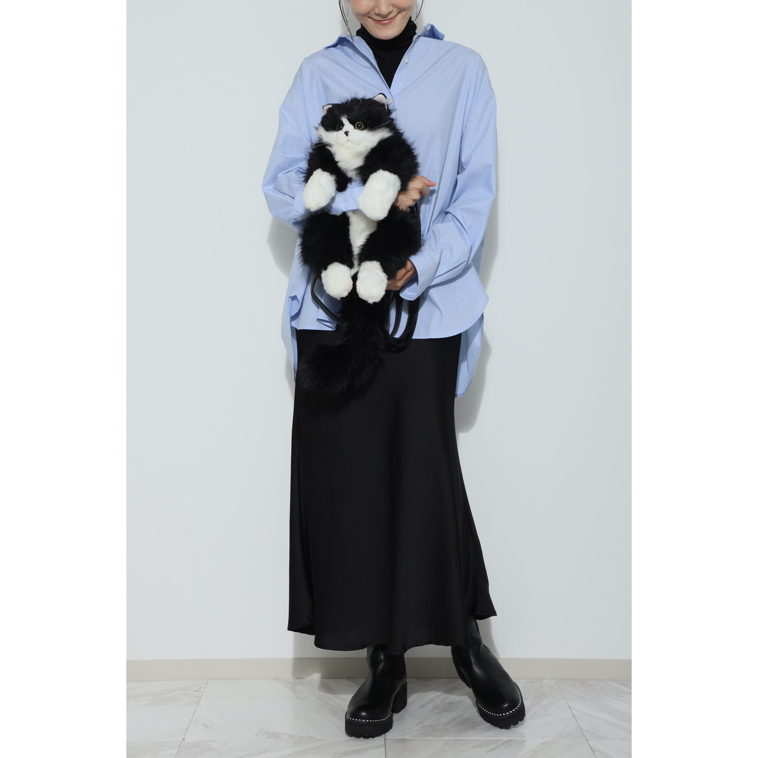 一緒にお出かけしよう！ 猫のぬいぐるみの バックパック