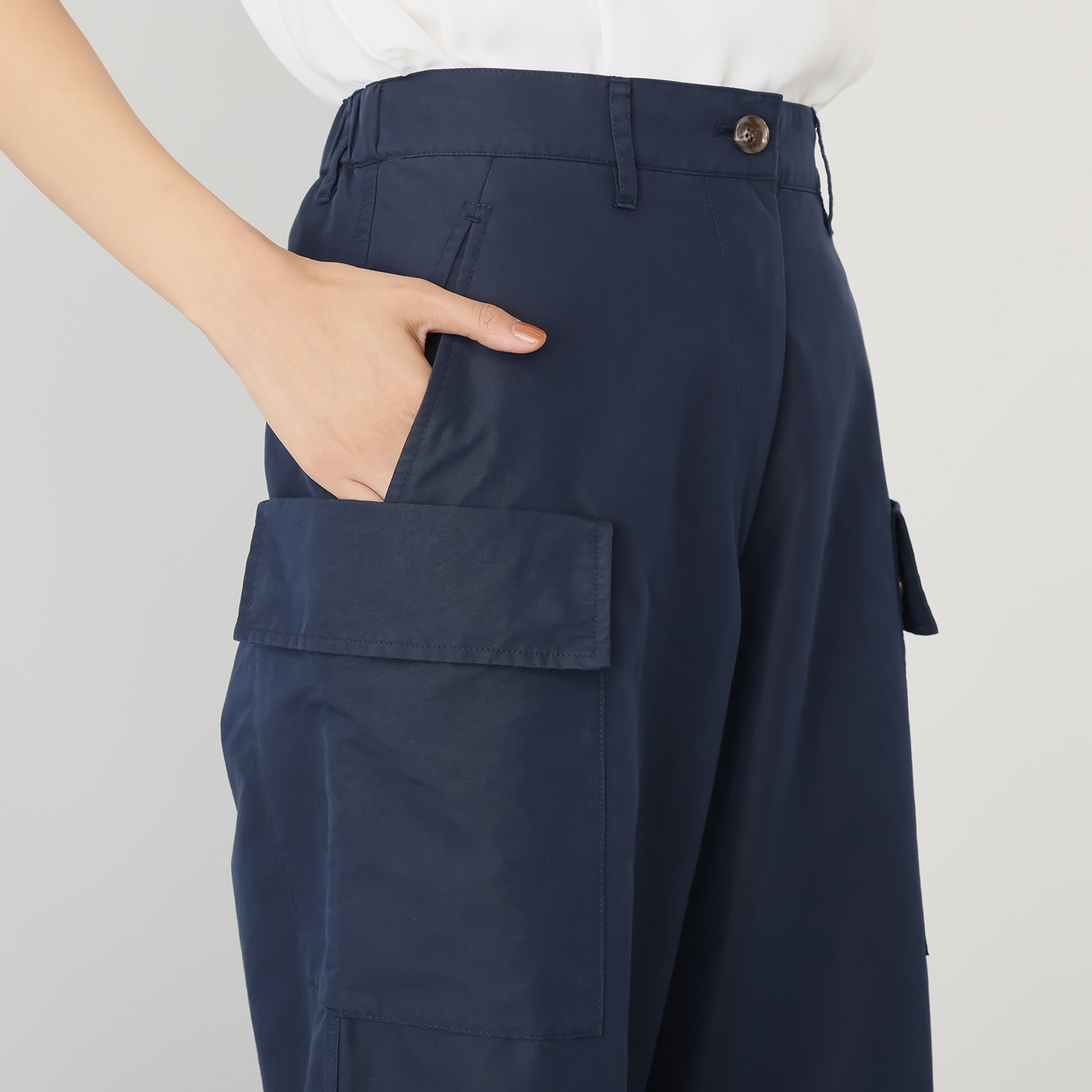 ＢＯＵＮＣＹ　ＢＯＮＤ シャンブレーツイル ハンサムカーゴパンツ