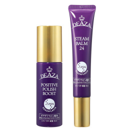 ディーザ 注目の先端ハリツヤ成分 デアザフラビン配合！ （エチルメチル ピリミドキノリンジオン） ポジティブポリッシュ ブースト＆ スチームバーム２４セット