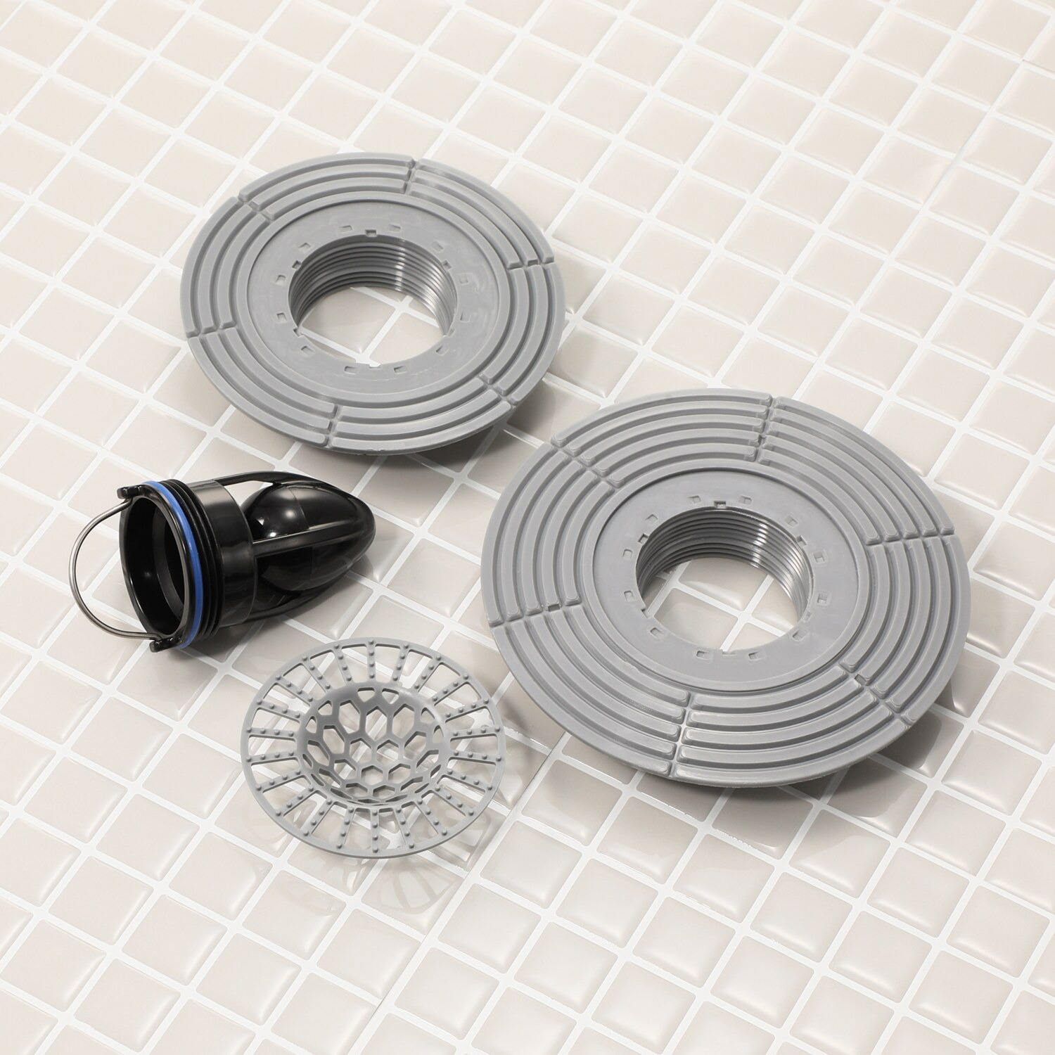 ビバライズ 自動開閉機能搭載 排水口用カバー マグドレイン２個セット