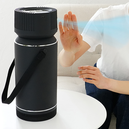 ひんやり心地よい冷風を いつでもお手軽に♪ 充電式ポータブル ドライクーラーＶｅｒ．３