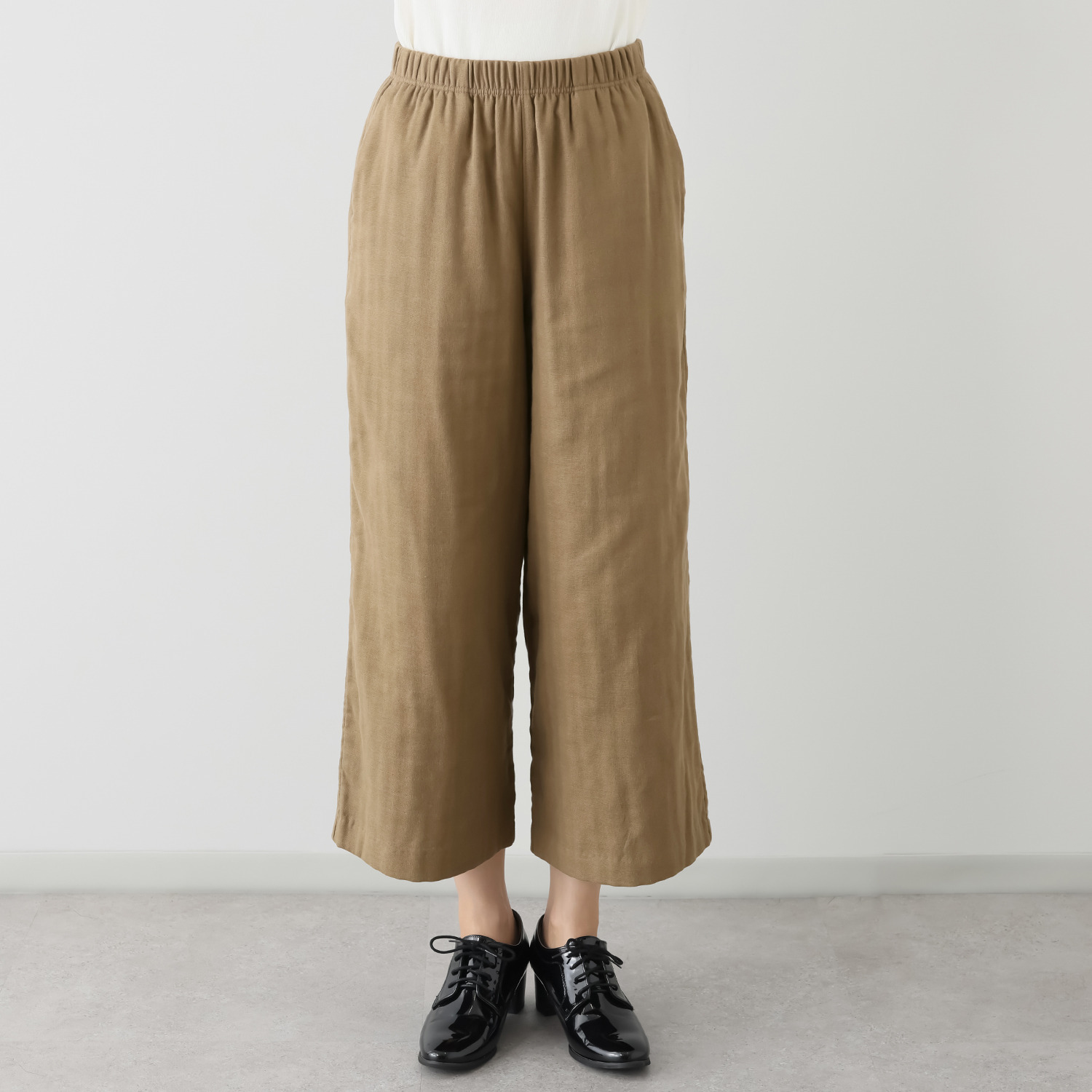 イージーライフ ＵＶカット トリプルガーゼ ワイドパンツ