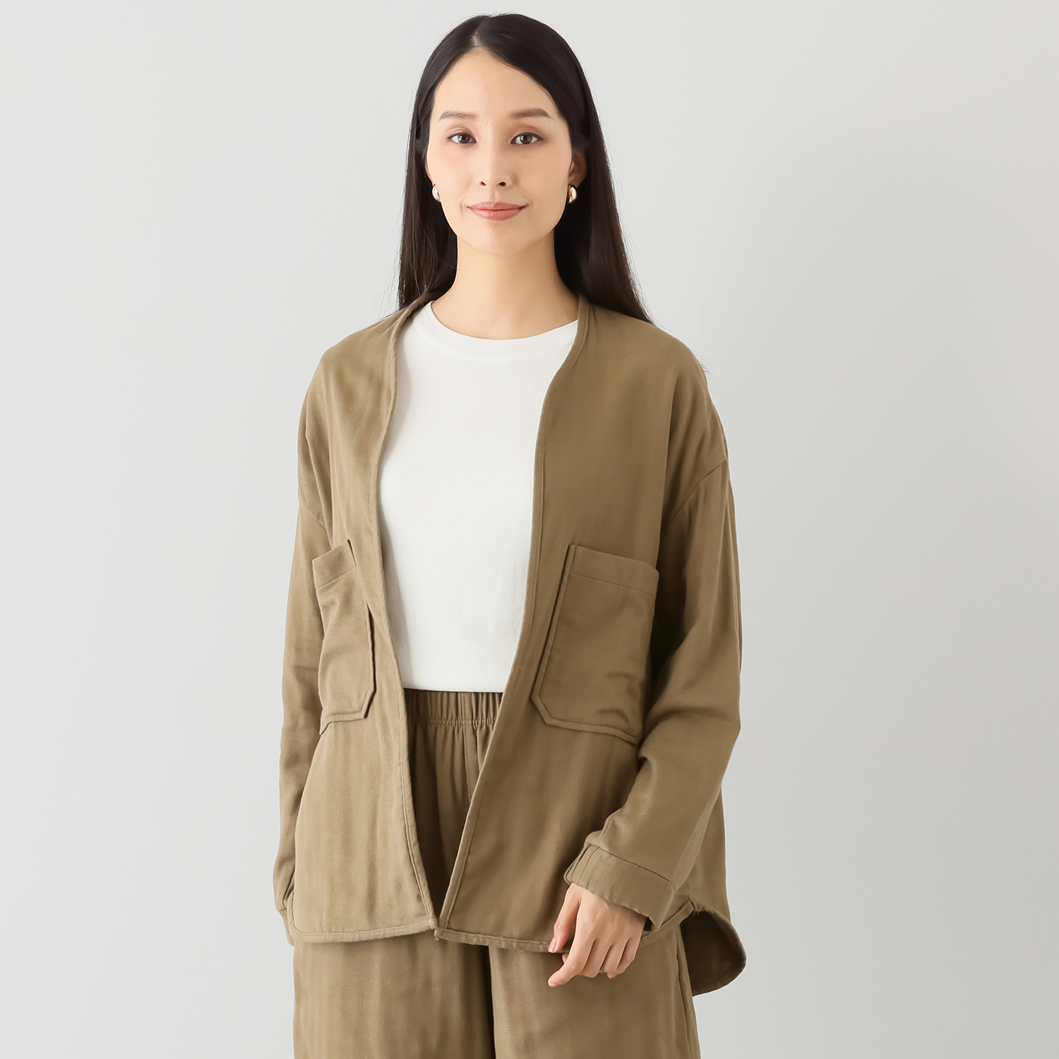 イージーライフ ＵＶカット トリプルガーゼ 羽織りジャケット