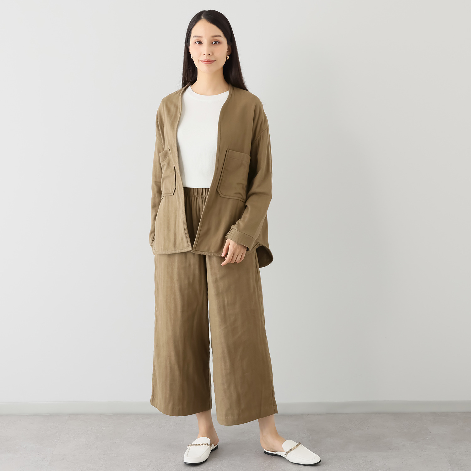 イージーライフ ＵＶカット トリプルガーゼ 羽織りジャケット