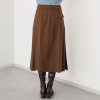 プリモヴァローレ 裏起毛ツイル センタープレス スカート