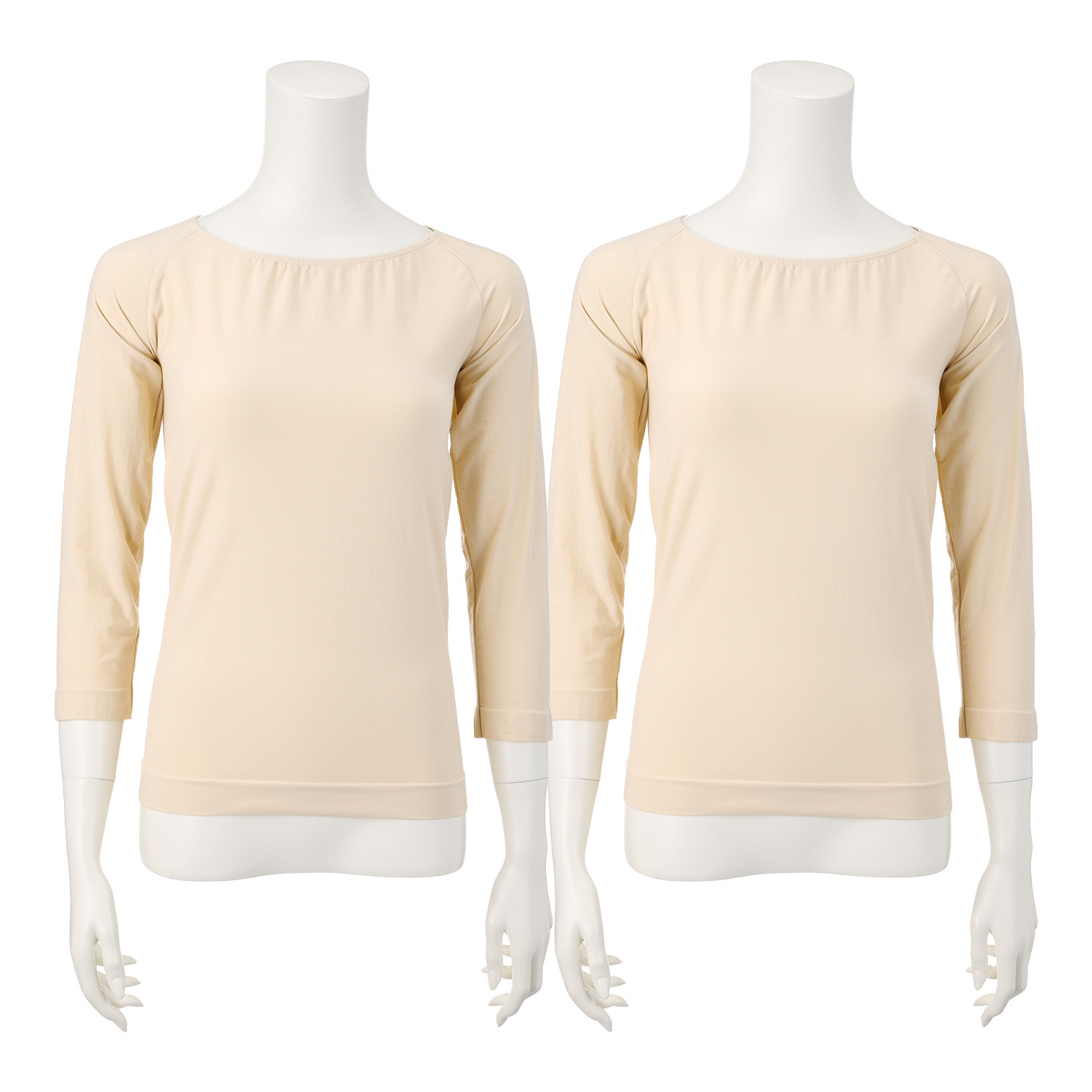 ドルチェ　ドンナ うすくてポカポカ 〜ｆｒｏｍ　Ｉｔａｌｙ ７分袖インナー 同色２枚セット