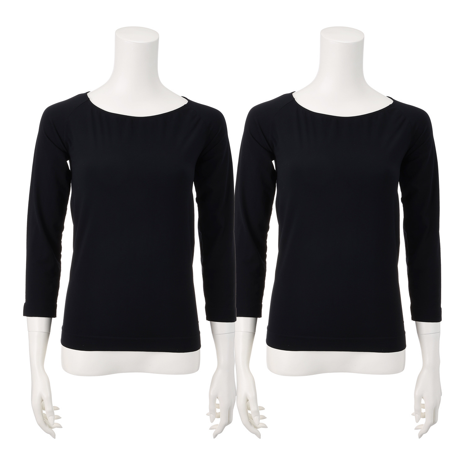 ドルチェ　ドンナ うすくてポカポカ 〜ｆｒｏｍ　Ｉｔａｌｙ ７分袖インナー 同色２枚セット