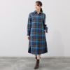 アズイズ　ビーマイセルフ バイ　ネイチャーズ ロキャロン タータンチェック シャツドレス
