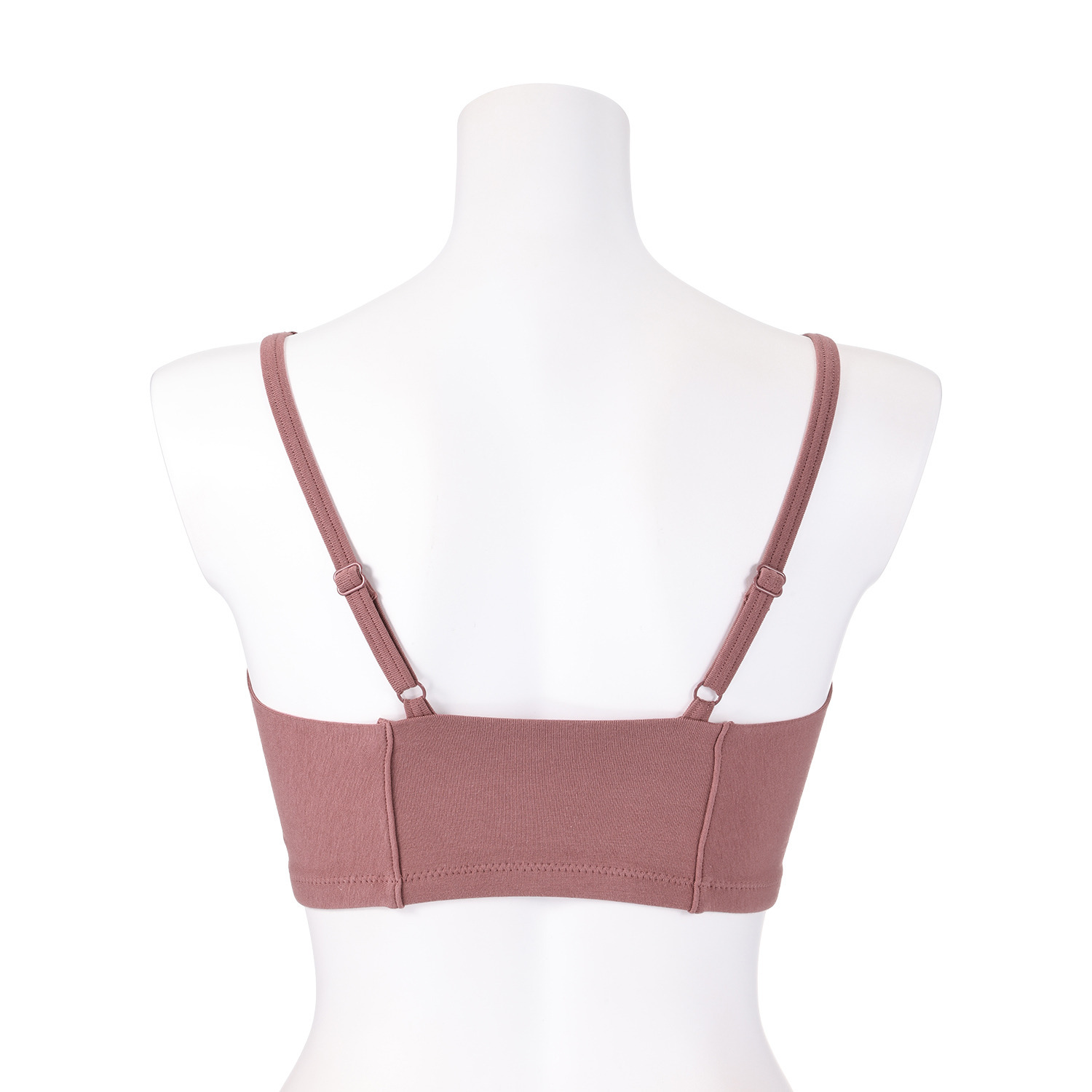 きれいになろう！ 制菌加工 綿混ベア天竺 ノンワイヤーレースブラ ２枚セット