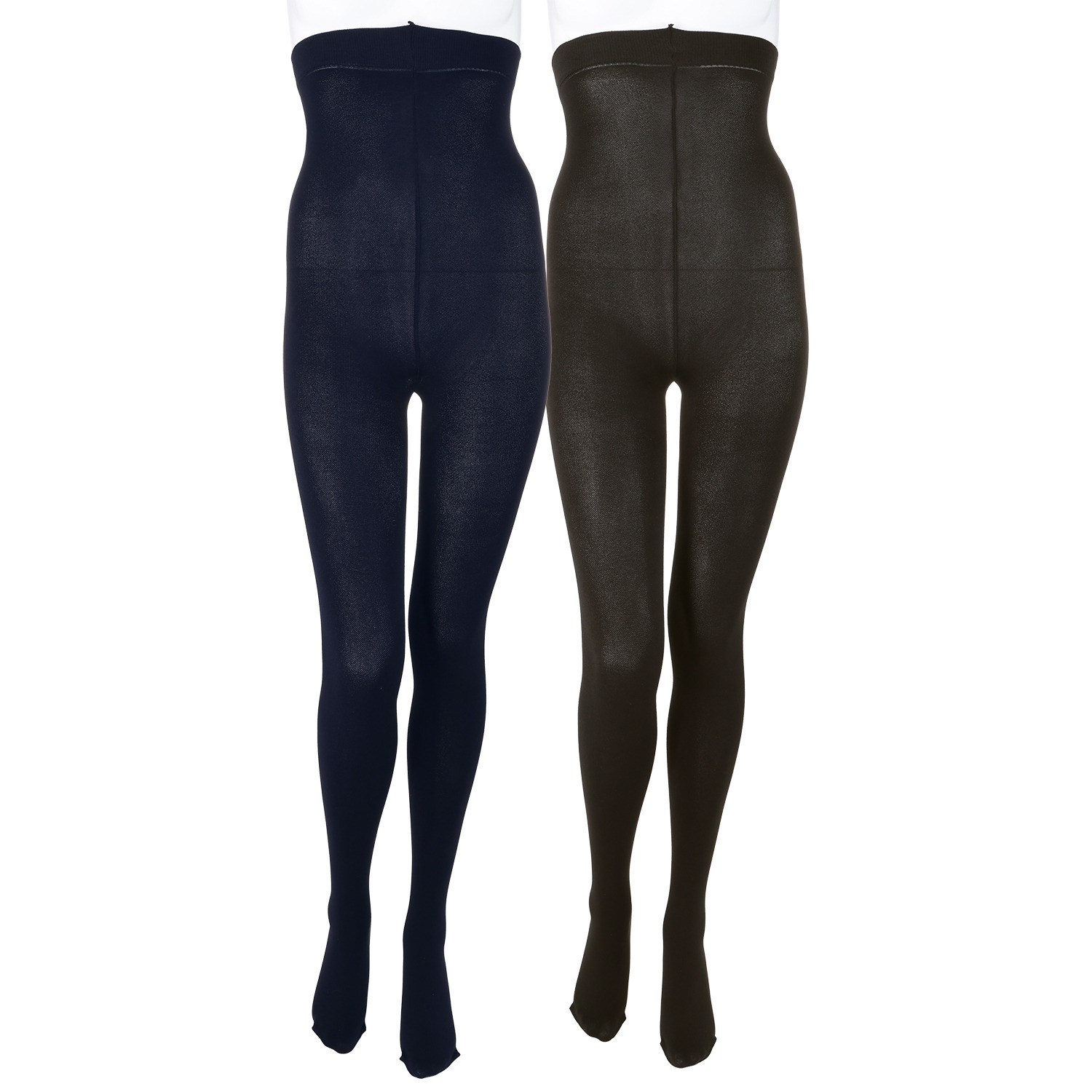 うらぽか 日本製 シルクプロテイン加工 なめらかタッチ プレミアムハラマキタイツ ２足組